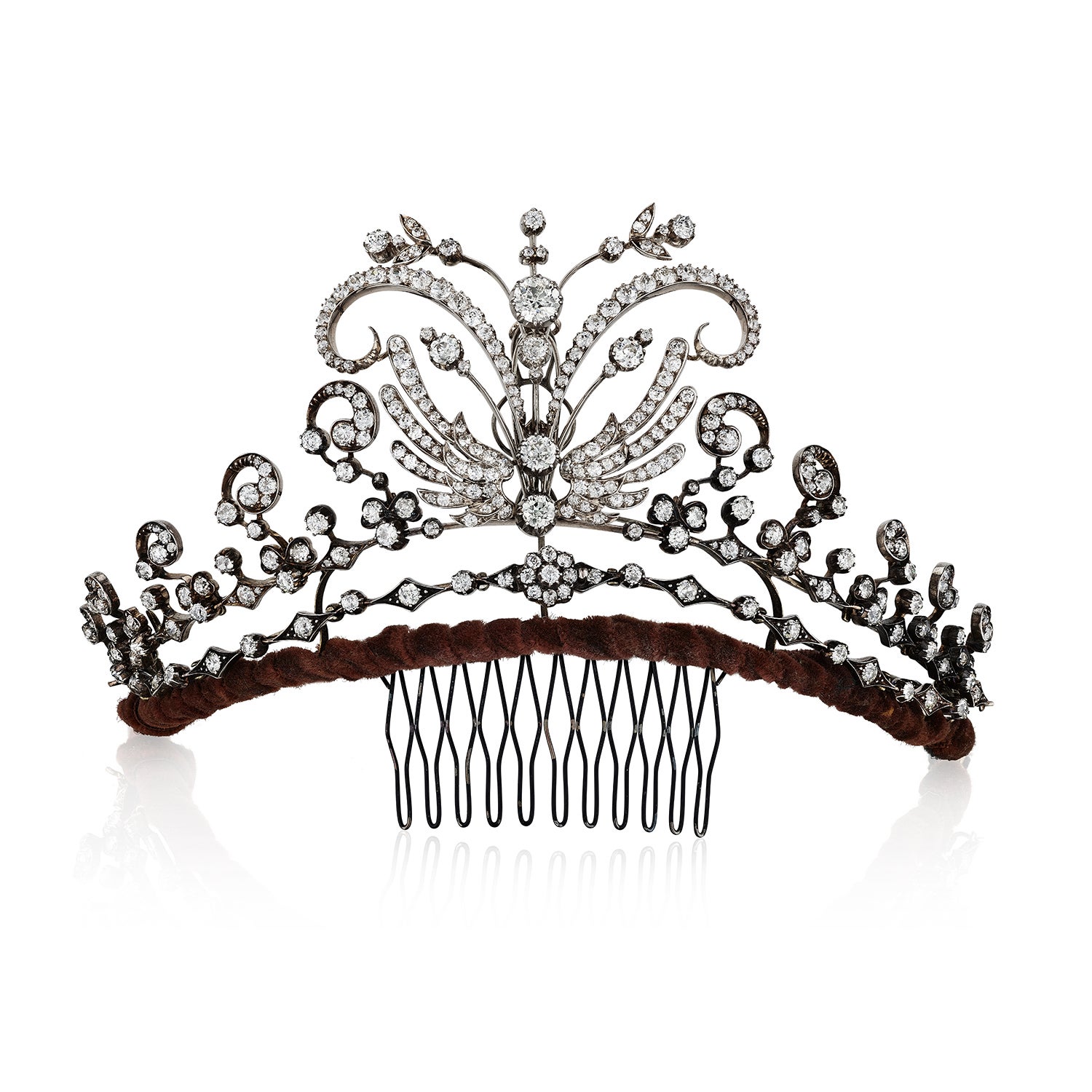 Antique Convertible Diamond Tiara/Necklace/Brooch Jewels