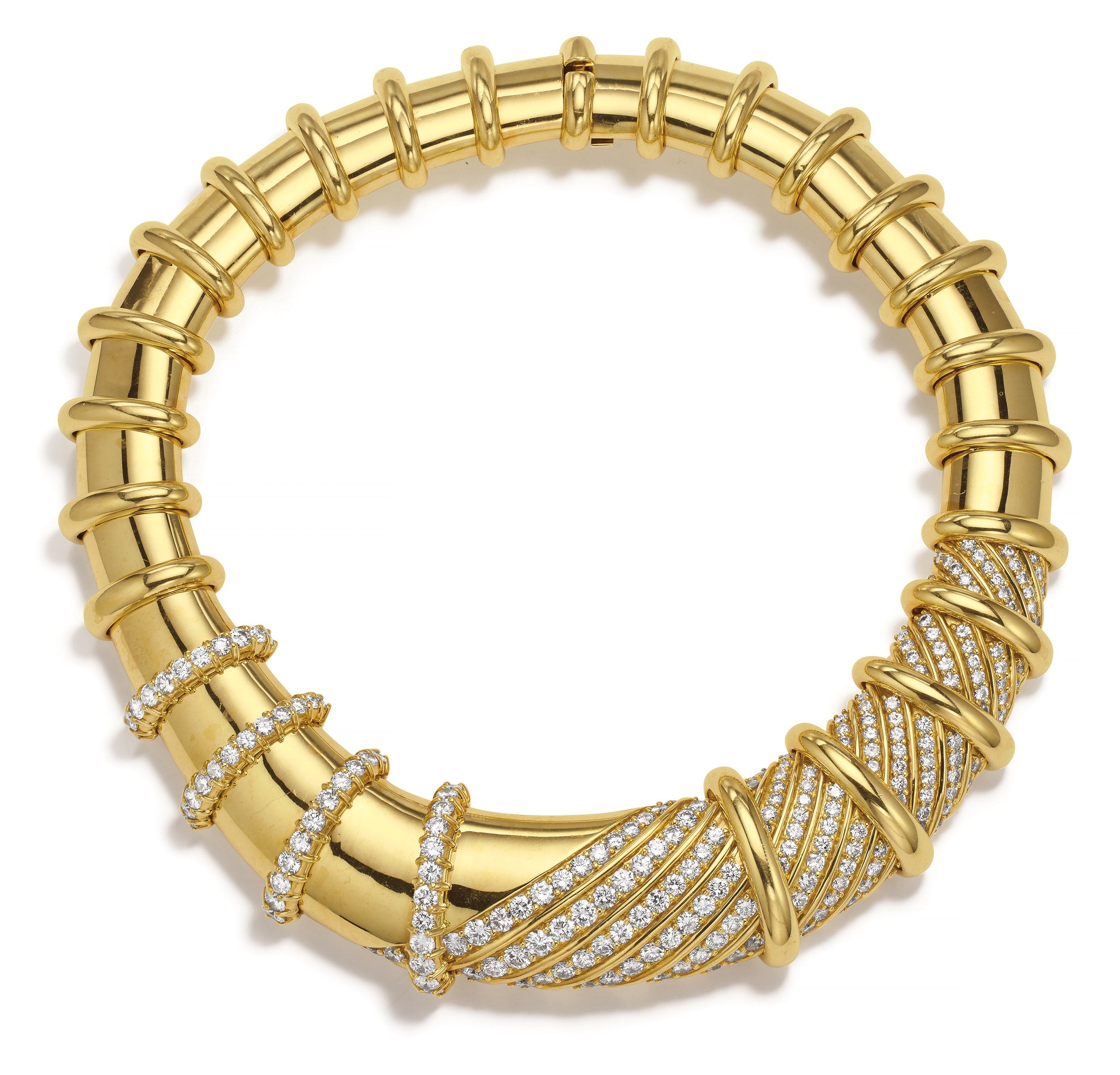 A Diamond and Gold Necklace