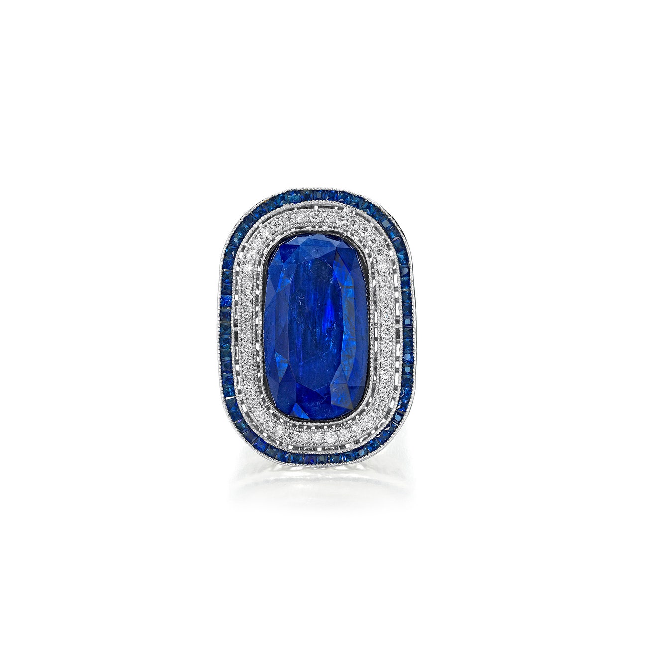 <p><em>Sapphire and Diamond Ring,</em> $10,000&ndash;15,000</p>
