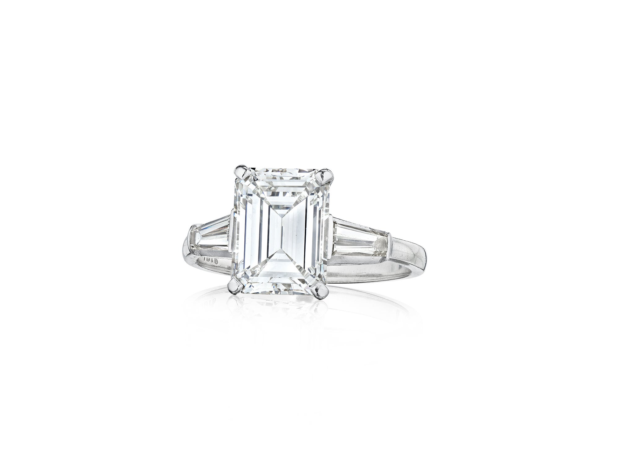A Diamond and White Gold Ring