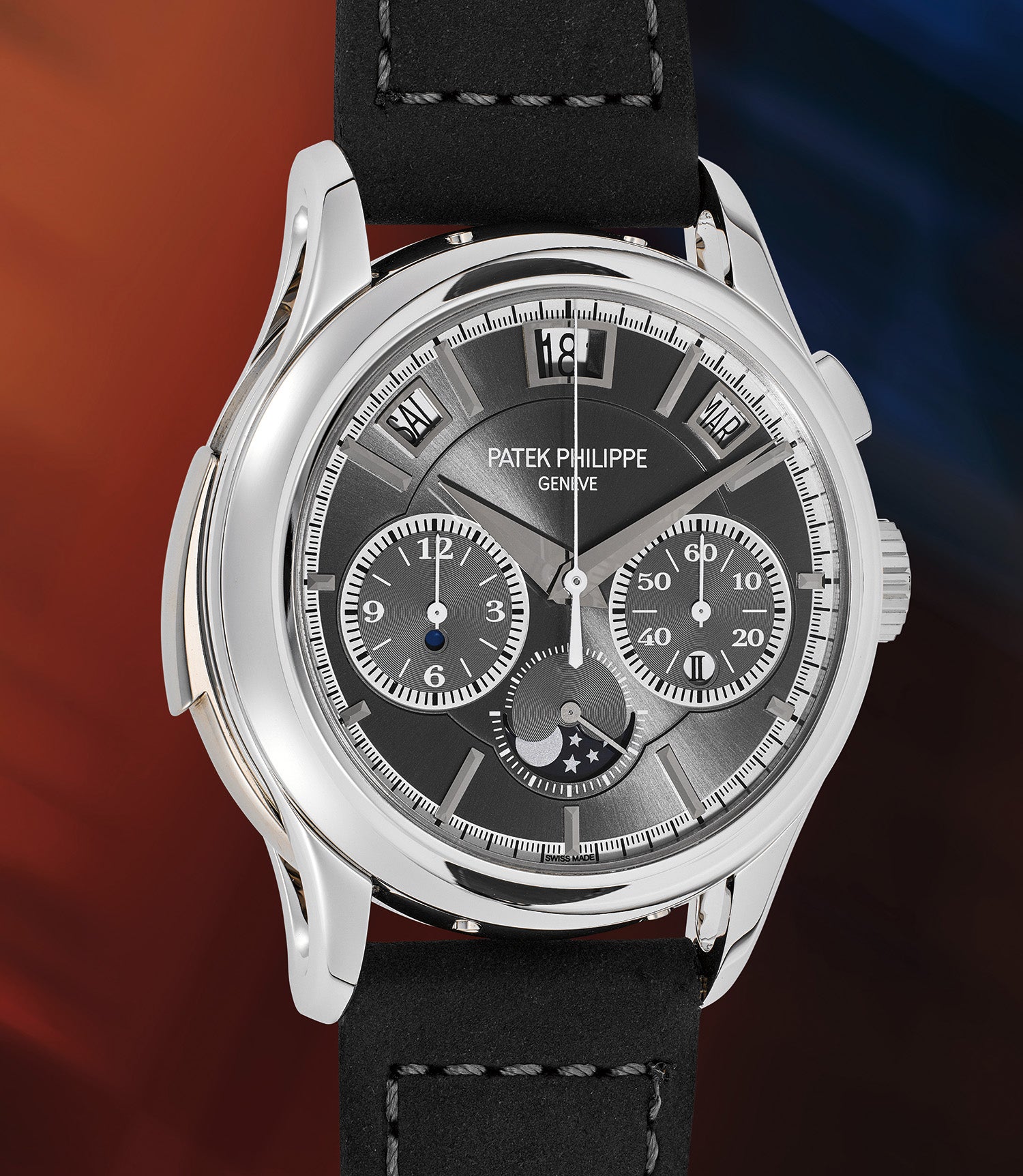 PATEK PHILIPPE 純正 レザーベルト グレー PATEK PHILIPPE - パテック