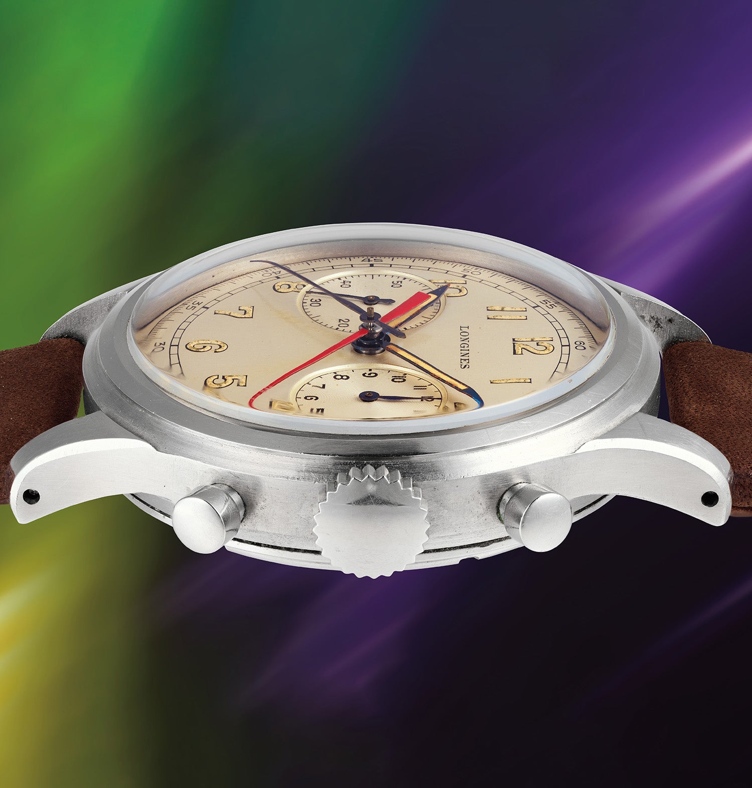 Longines 5699 Sommatore — Steel, Luminous Dial. · Photo: Phillips · © Phillips, used with permission · Source: https://www.phillips.com/detail/longines/218757