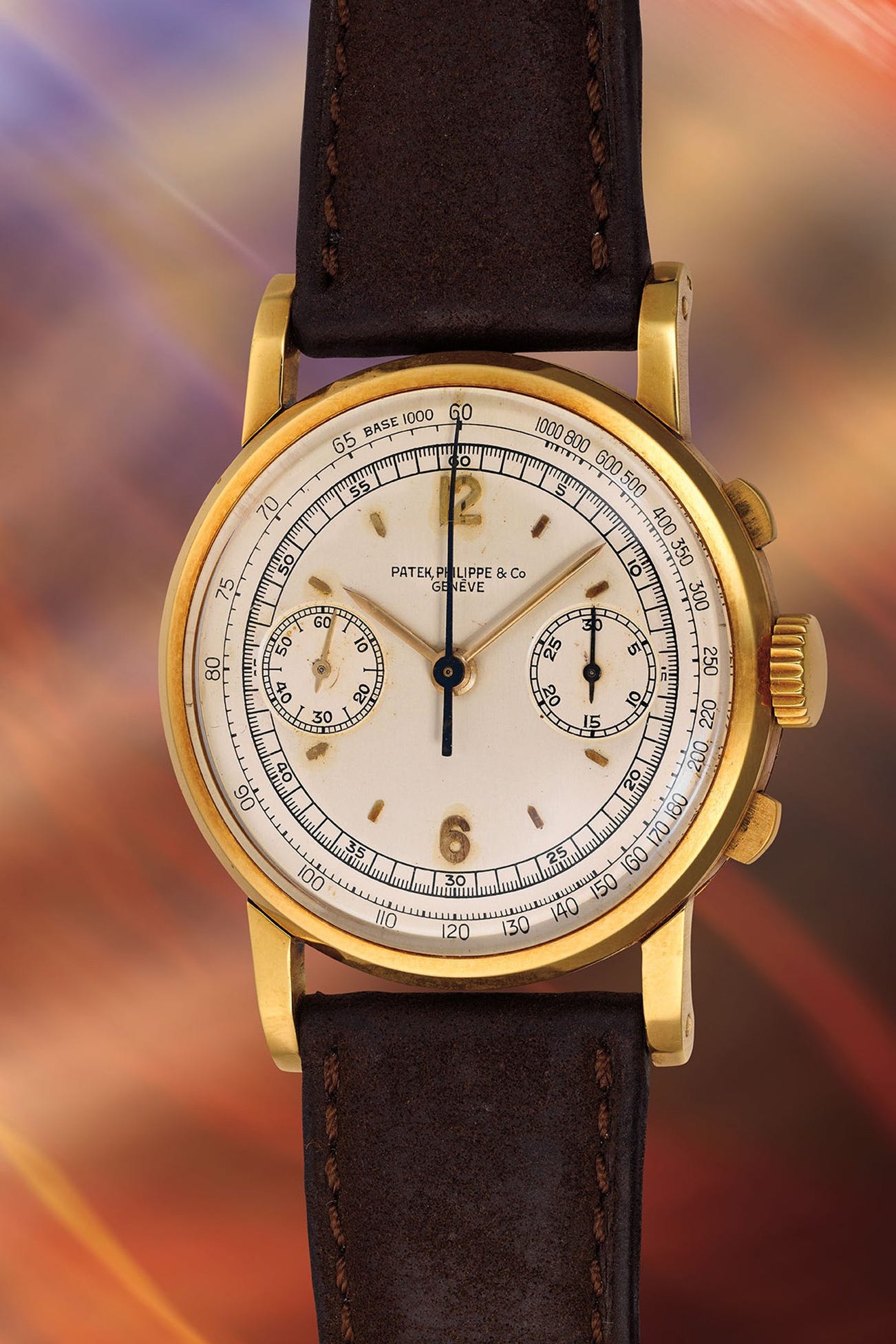 <p><strong>PATEK PHILIPPE</strong> <em>Reference 1506, 18K yellow gold</em></p>