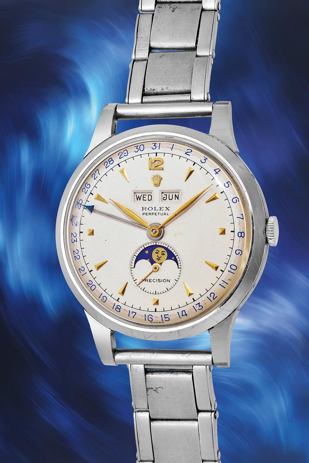 <p><strong>ROLEX</strong> <em>Ref. 8171 "Padellone" in stainless steel</em></p>