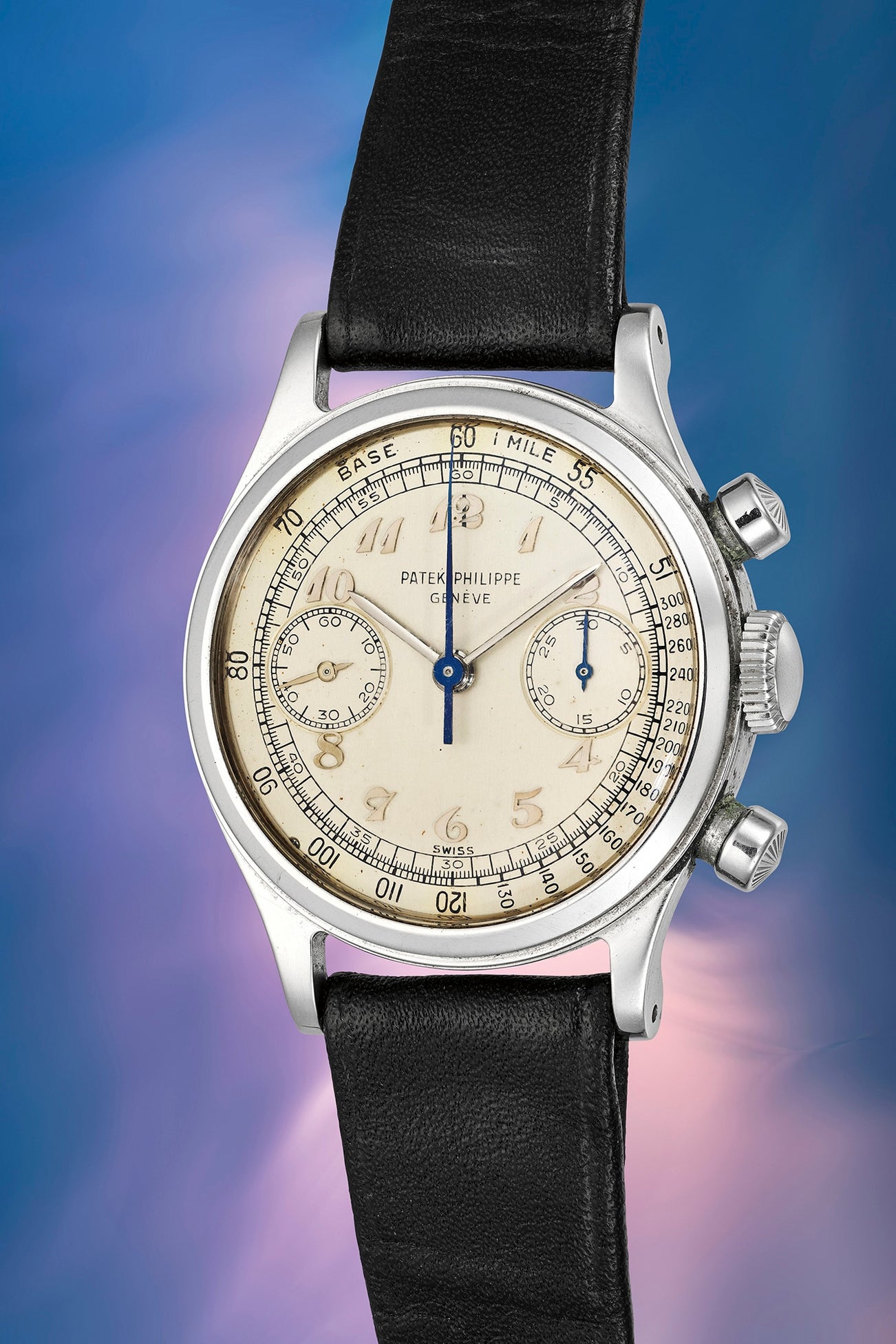 <p><strong>PATEK PHILIPPE</strong> <em>Ref. 1463 in stainless steel, from the family of the original owner</em></p>