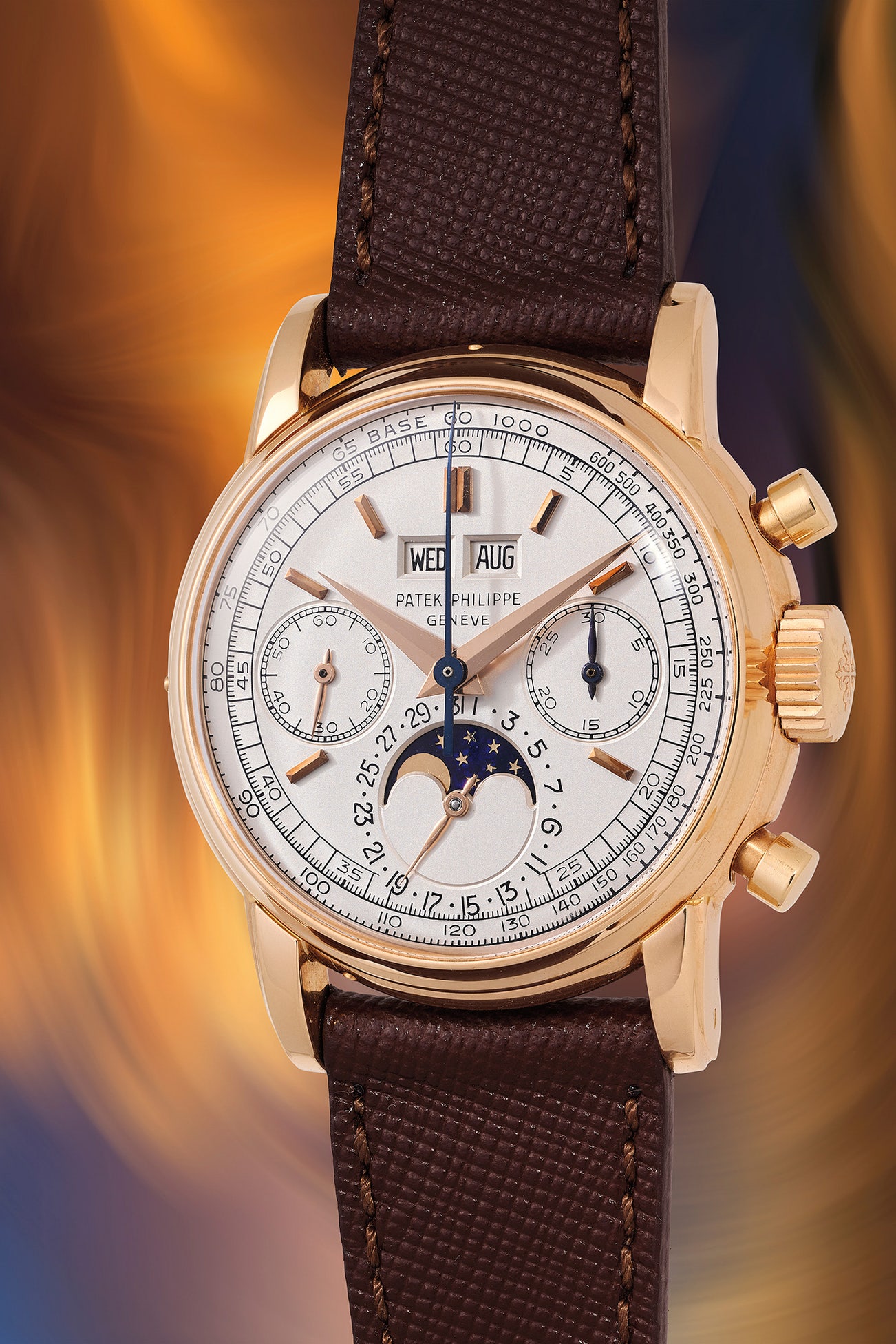 <p><strong>PATEK PHILIPPE.</strong> <em>Ref. 2499 in 18K pink gold “Second Series”</em>, Estimate in excess of $3 million</p>