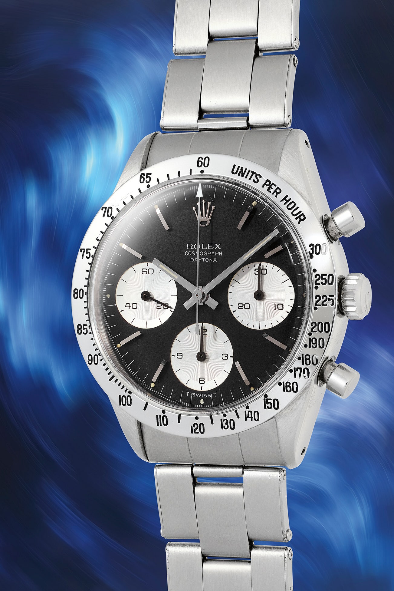 <p><strong>ROLEX.</strong> <em>Ref. 6239 Cosmograph Daytona, the first known and documented Daytona ever awarded to the winner of an automotive race, from the collection of Jerry Seinfeld,</em> $100,000 - 200,000</p>
