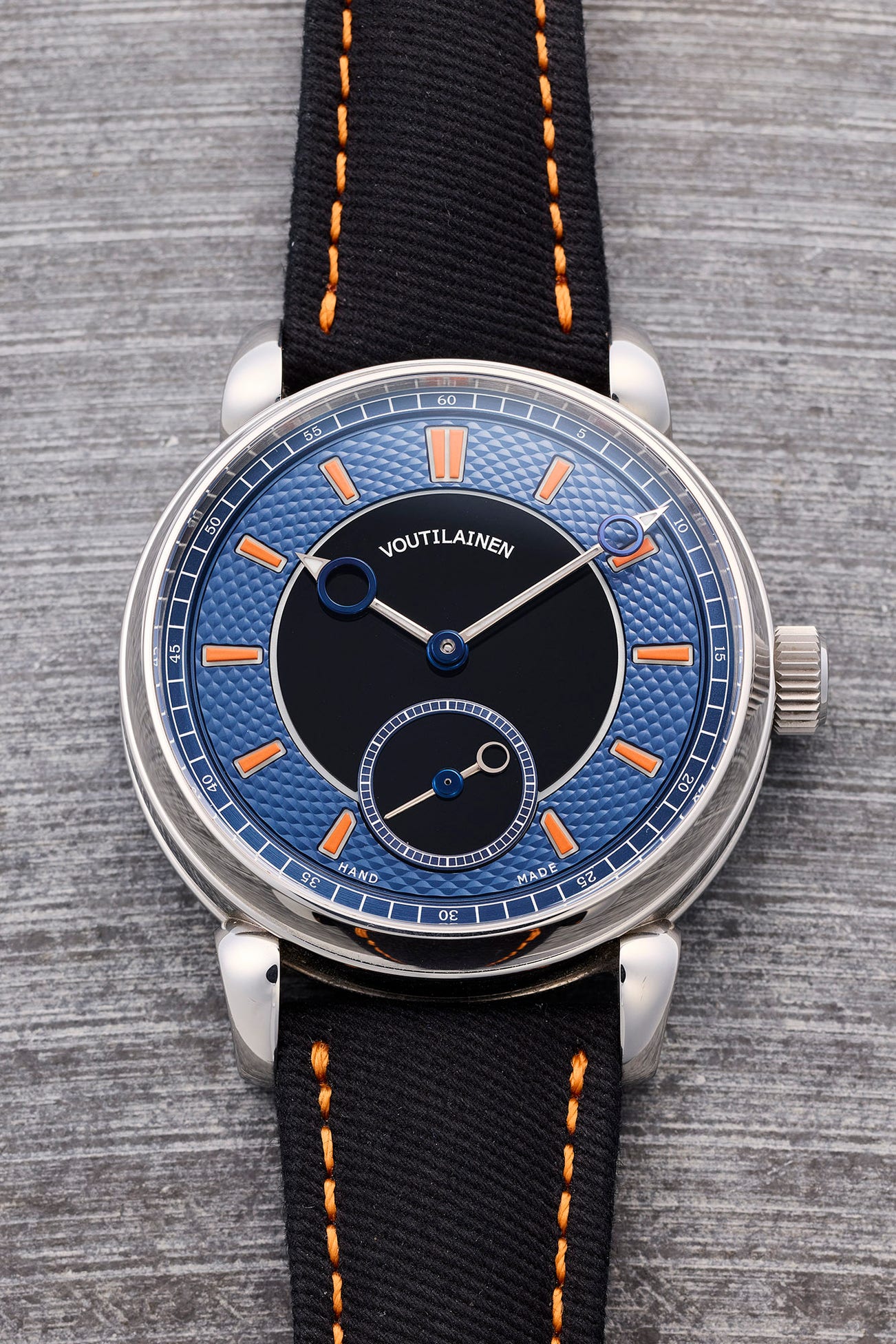 <p><strong>VOUTILIAINEN</strong>&nbsp;<em>28Sport in stainless steel, numbered 5 of 8, $</em>120,000 - 240,000 USD</p>
