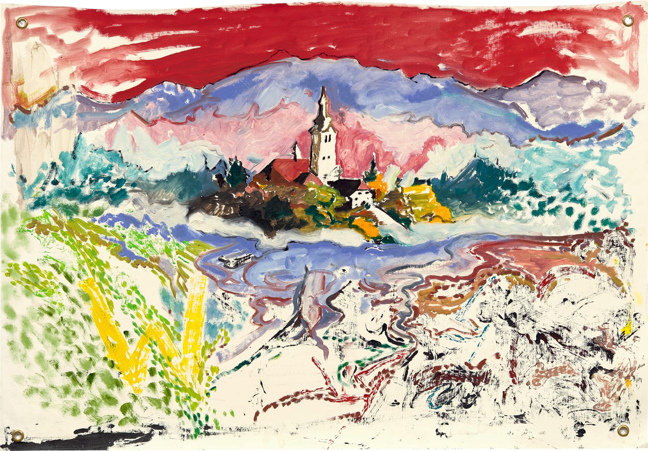 <p><strong>DAVID MRAMOR</strong> <em>Lake Bled W</em>, 2021</p>

