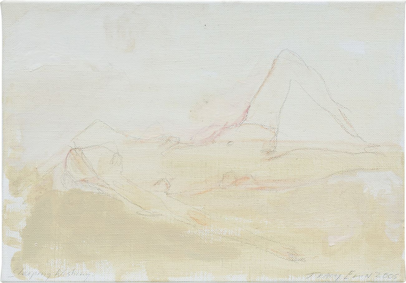 <p><strong>TRACEY EMIN</strong> <em>Sleeping Wishing</em>, &pound;40,000&ndash;60,000</p>
