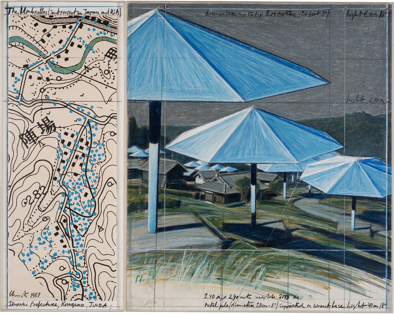 <p><strong>CHRISTO</strong> <em>The Umbrellas (Project for Japan and Western USA),</em> &pound;100,000&ndash;150,000</p>
