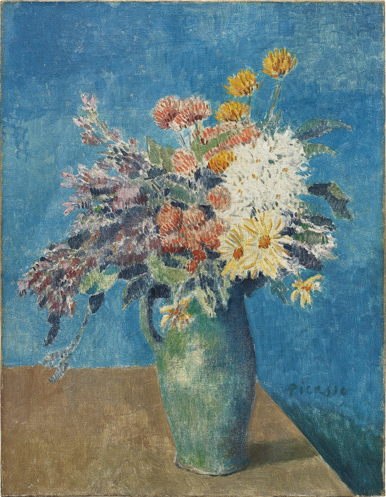 Pablo Picasso、Verre et vase de fleurs Vase De Fleurs | Pablo Picasso | RoGallery