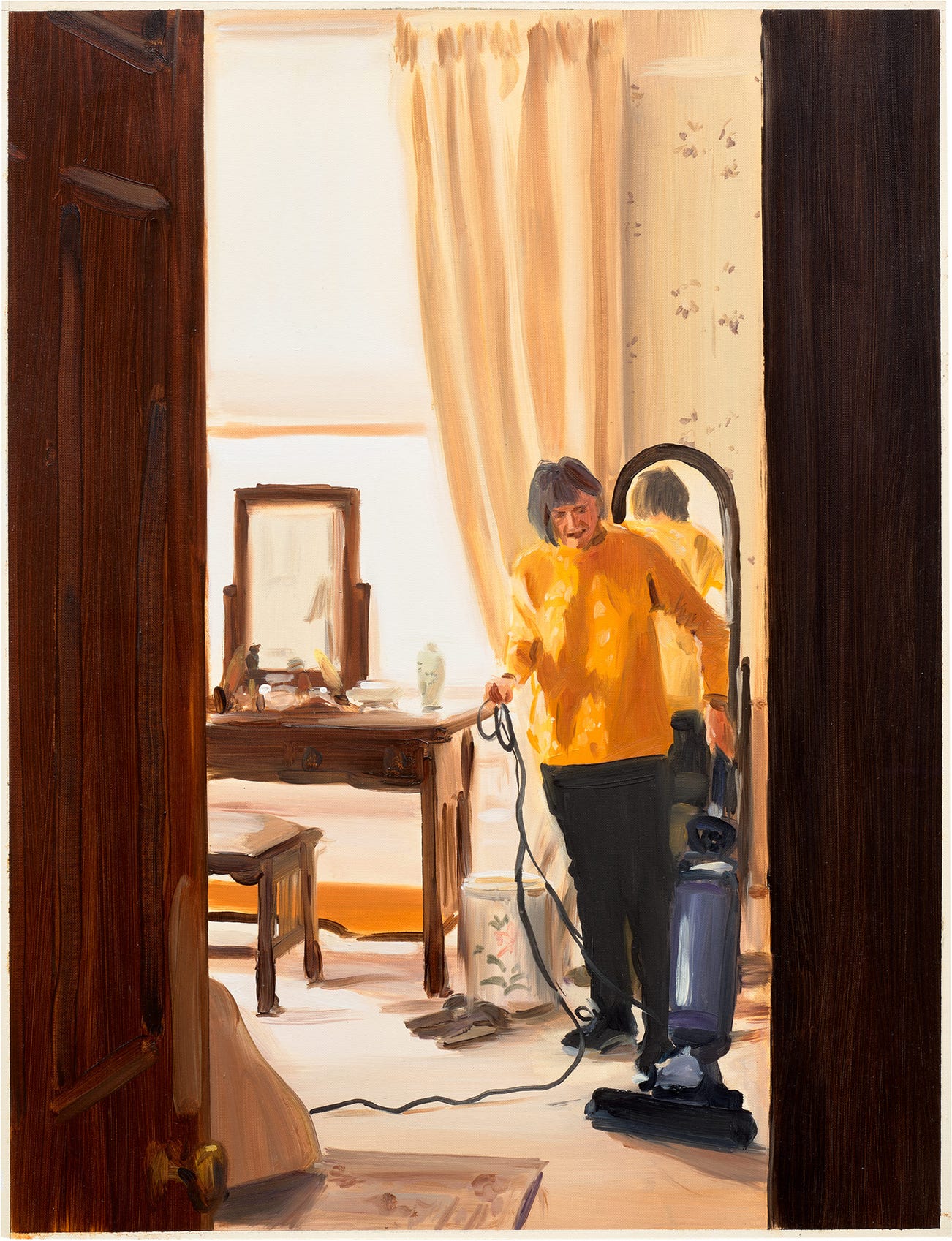 <p><strong>CAROLINE WALKER</strong> <em>Study for Hoovering, Morning, December</em>, &pound;15,000-20,000</p>
