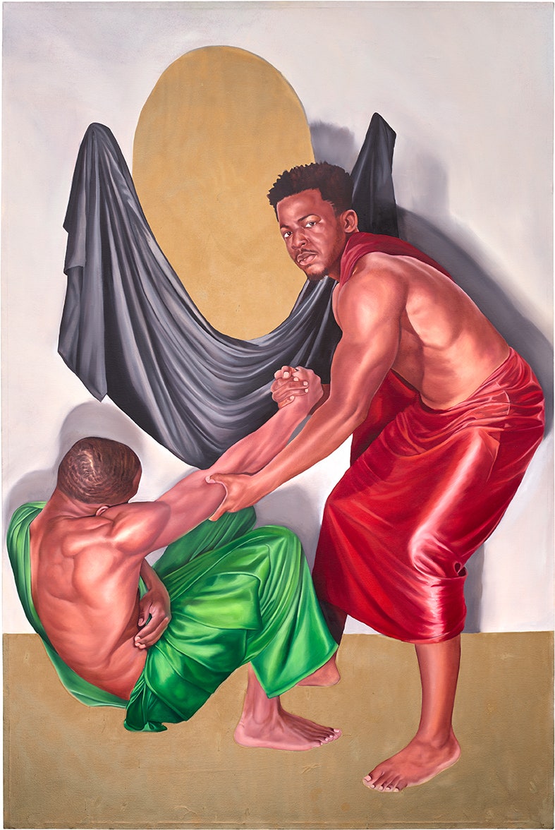 <p><strong>TYLER BALLON</strong> <em>Strengthen the Brethren</em>, &pound;4,000&ndash;6,000</p>
