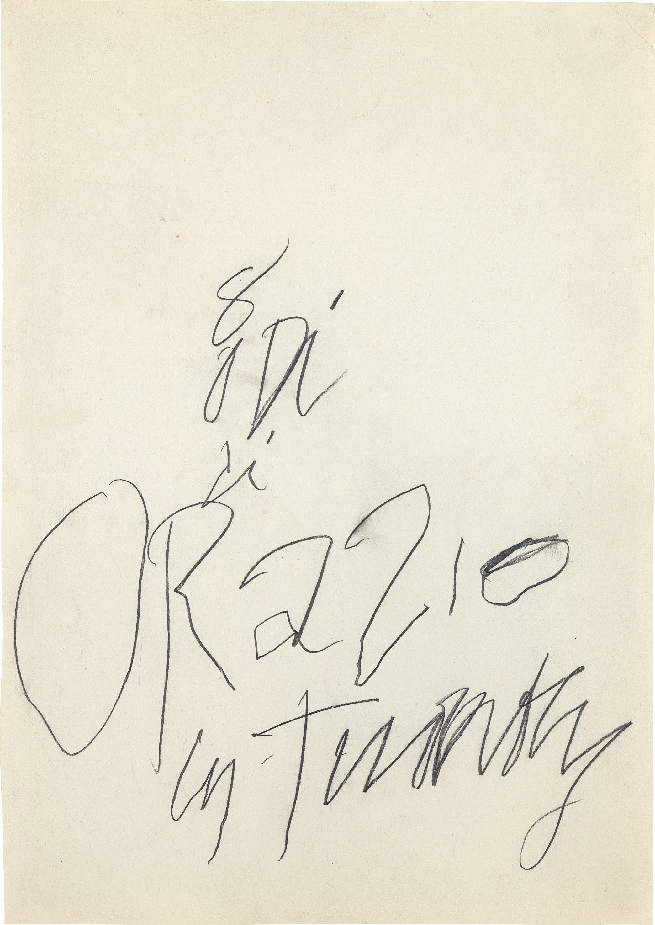 Cy Twombly 20th Century & Contemporary Art Day Sale