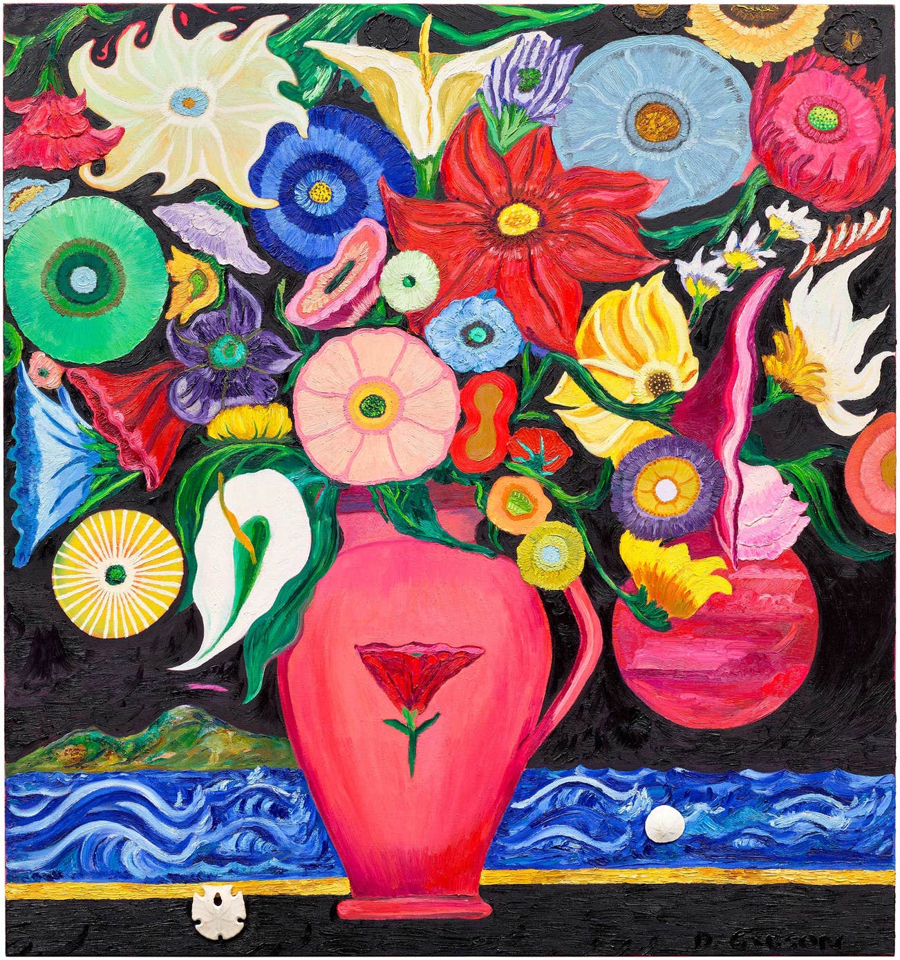 <p><strong>DANIEL GIBSON</strong> <em>Vase with Sand Dollar </em>1978, &pound;4,000&ndash;6,000</p>
