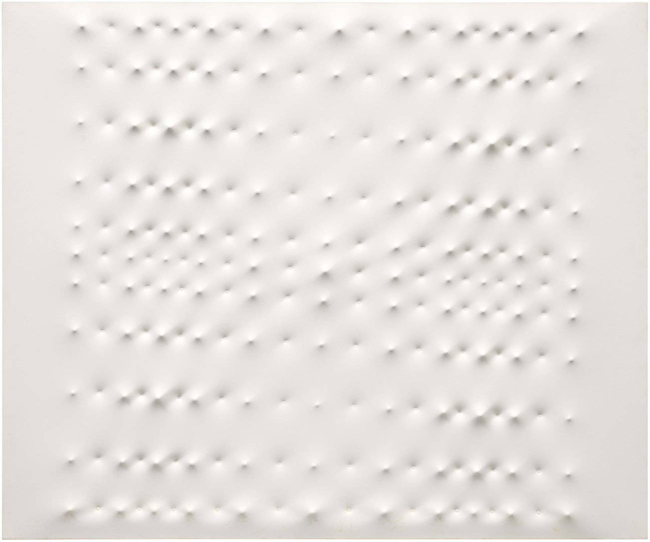 <p><strong>ENRICO CASTELLANI</strong> <em>Superficie Bianca,</em> &pound;90,000&ndash;120,000</p>
