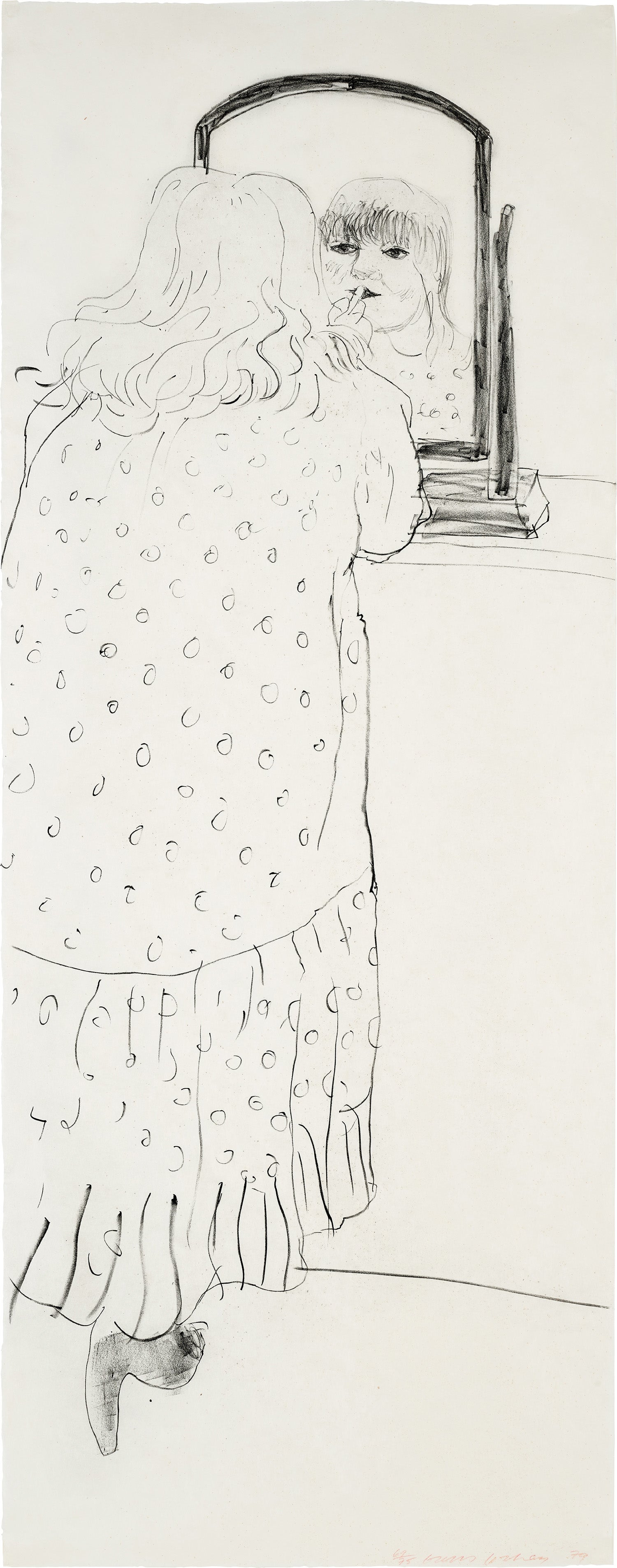 Ann Putting on Lipstick (Gemini G.E.L. 829, M.C.A.T. 217)