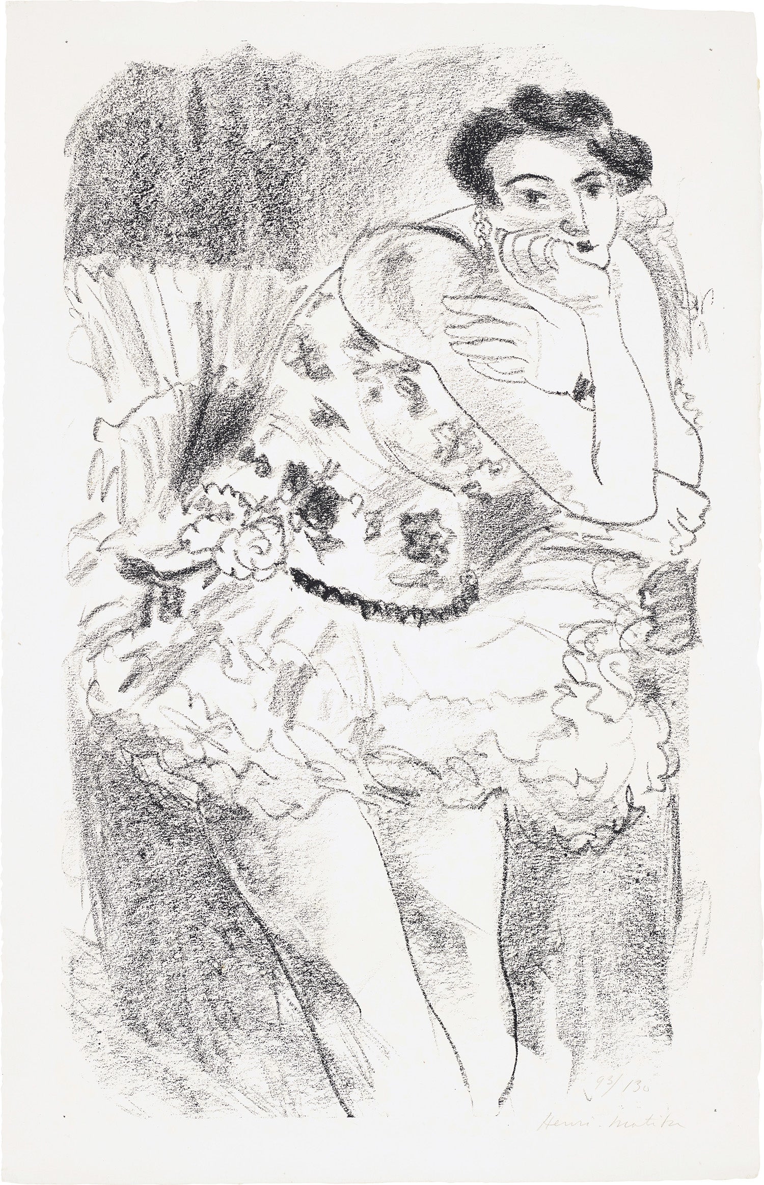 Danseuse debout, accoudée (Dancer standing accoudée), from Dix danseuses (Ten Dancers) (D. 482)