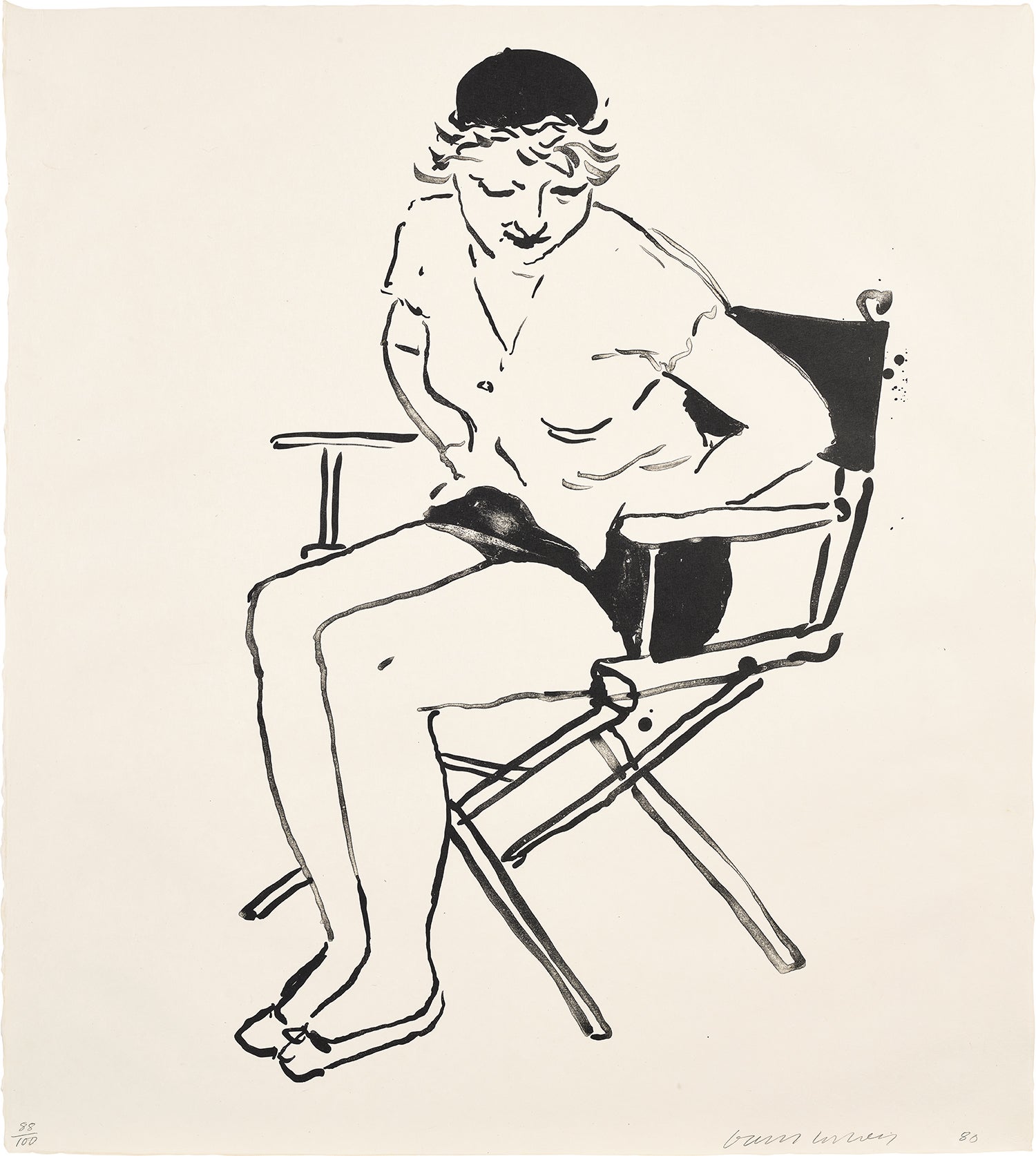 Celia in the Director's Chair (Gemini G.E.L. 916, M.C.A.T. 244)