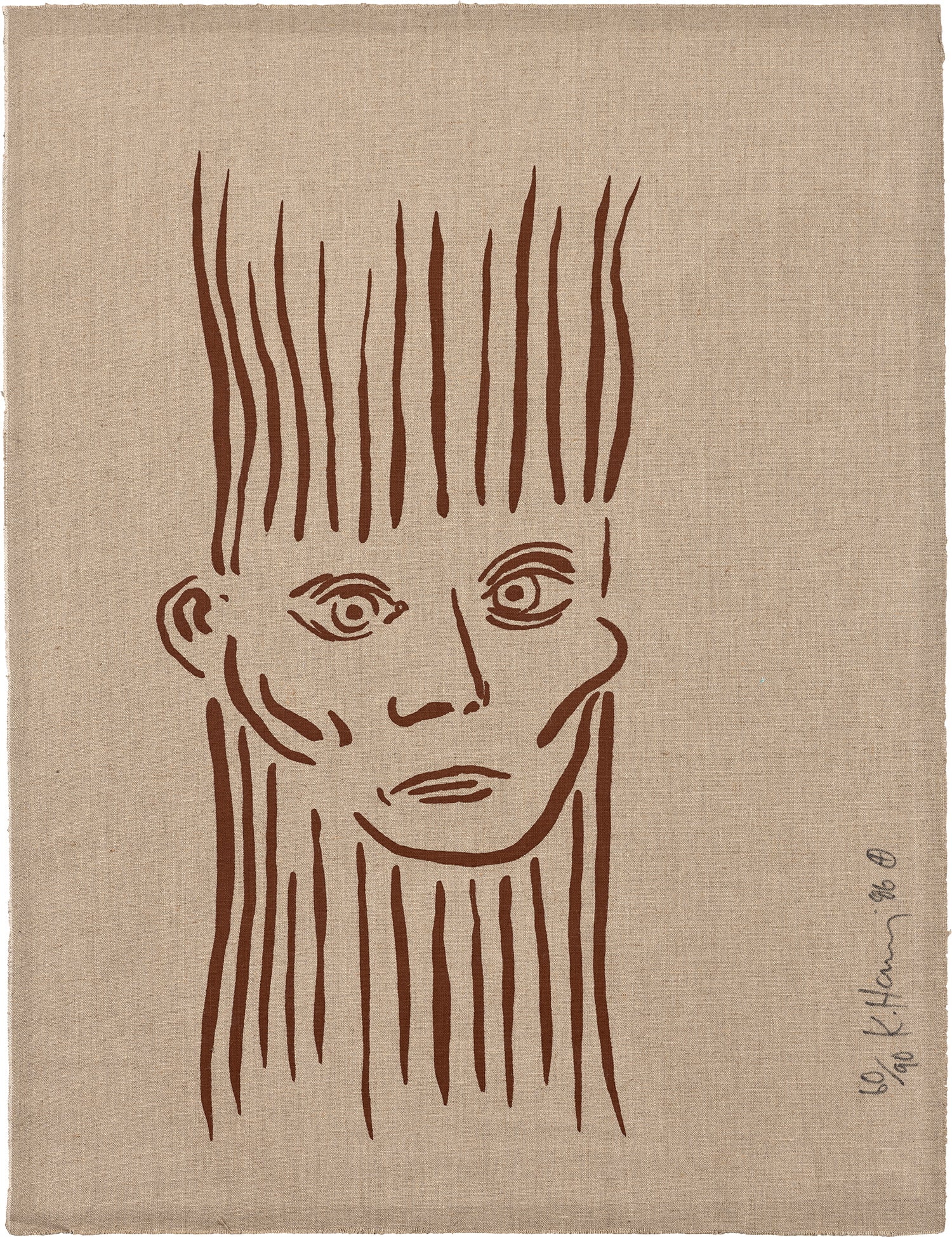 Portrait of Joseph Beuys, from For Joseph Beuys (L. pp. 60-61)