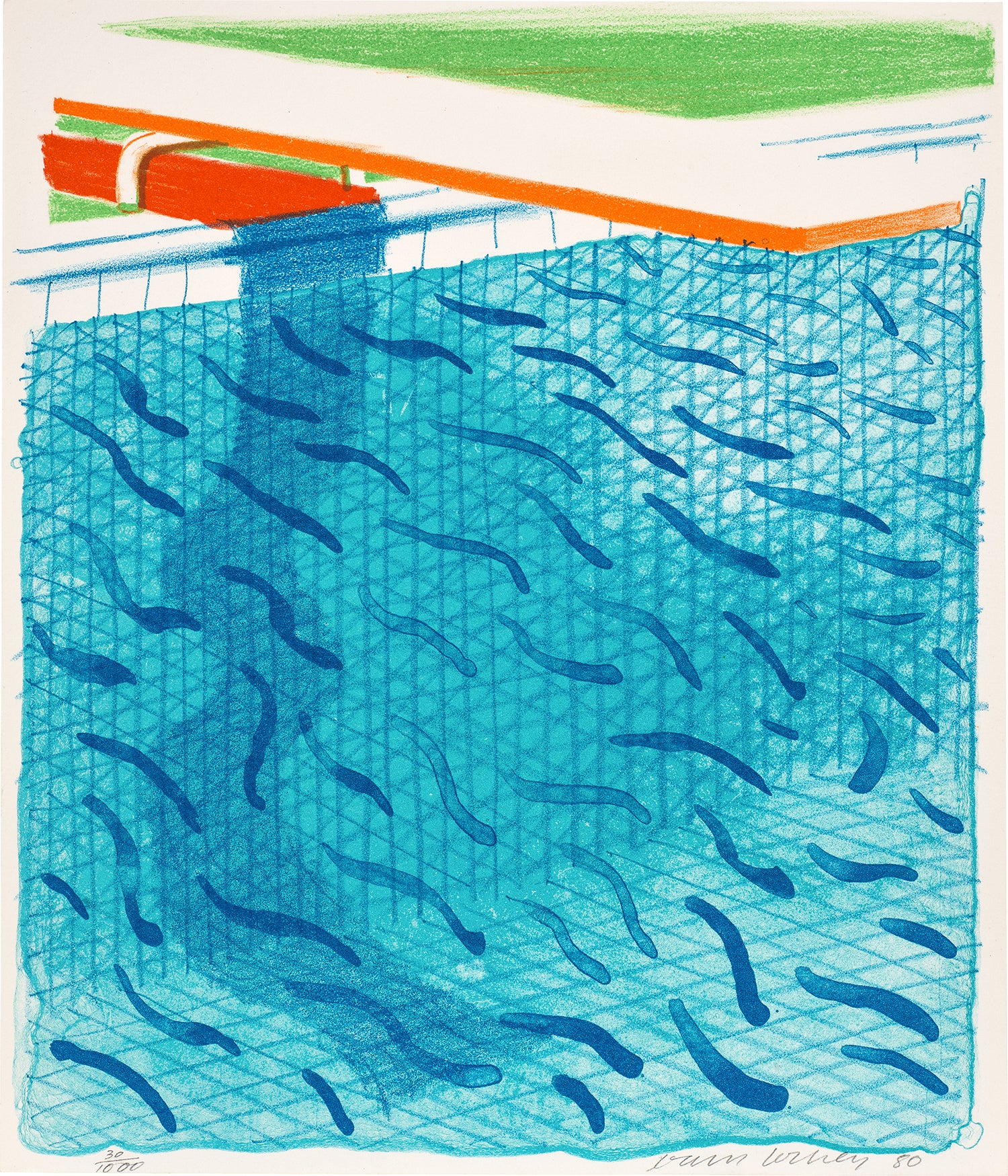 Pool Made with Paper and Blue Ink for Book, from Paper Pools (T.G. 269, M.C.A.T. 234)