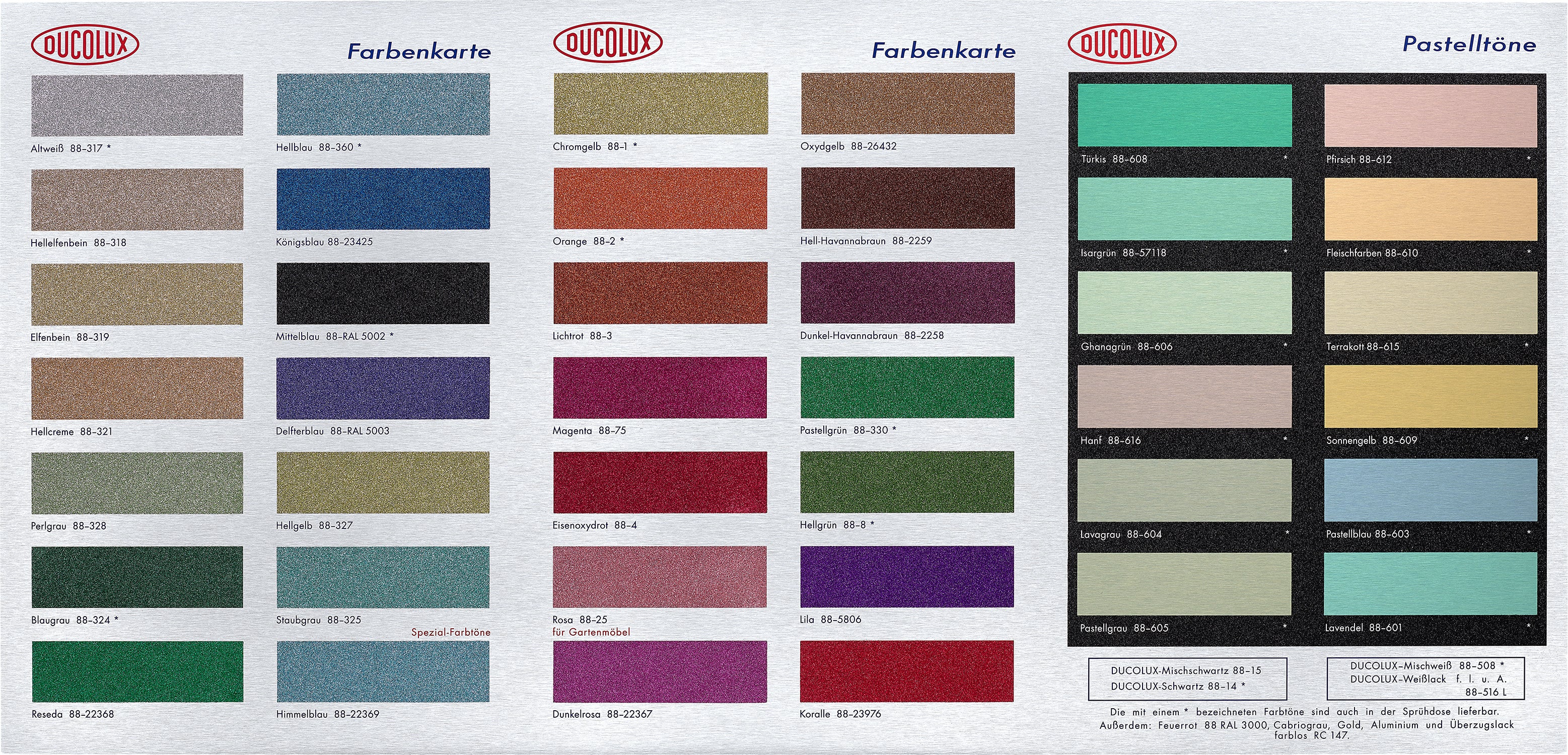 Colour Chart Glitter H3