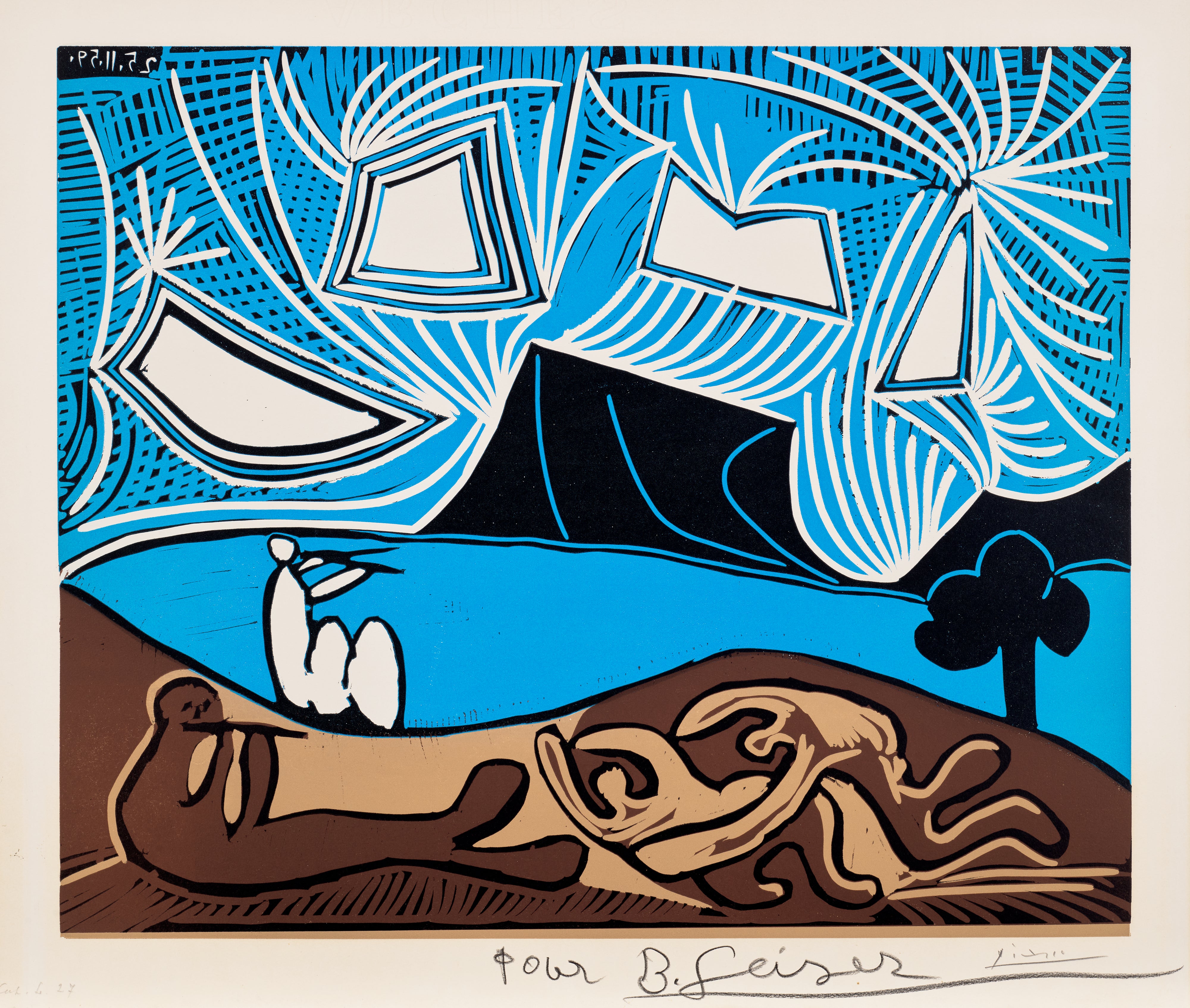 Pablo Picasso アクリル・ガッシュ作品 Pablo Picasso Evening & Day Editions
