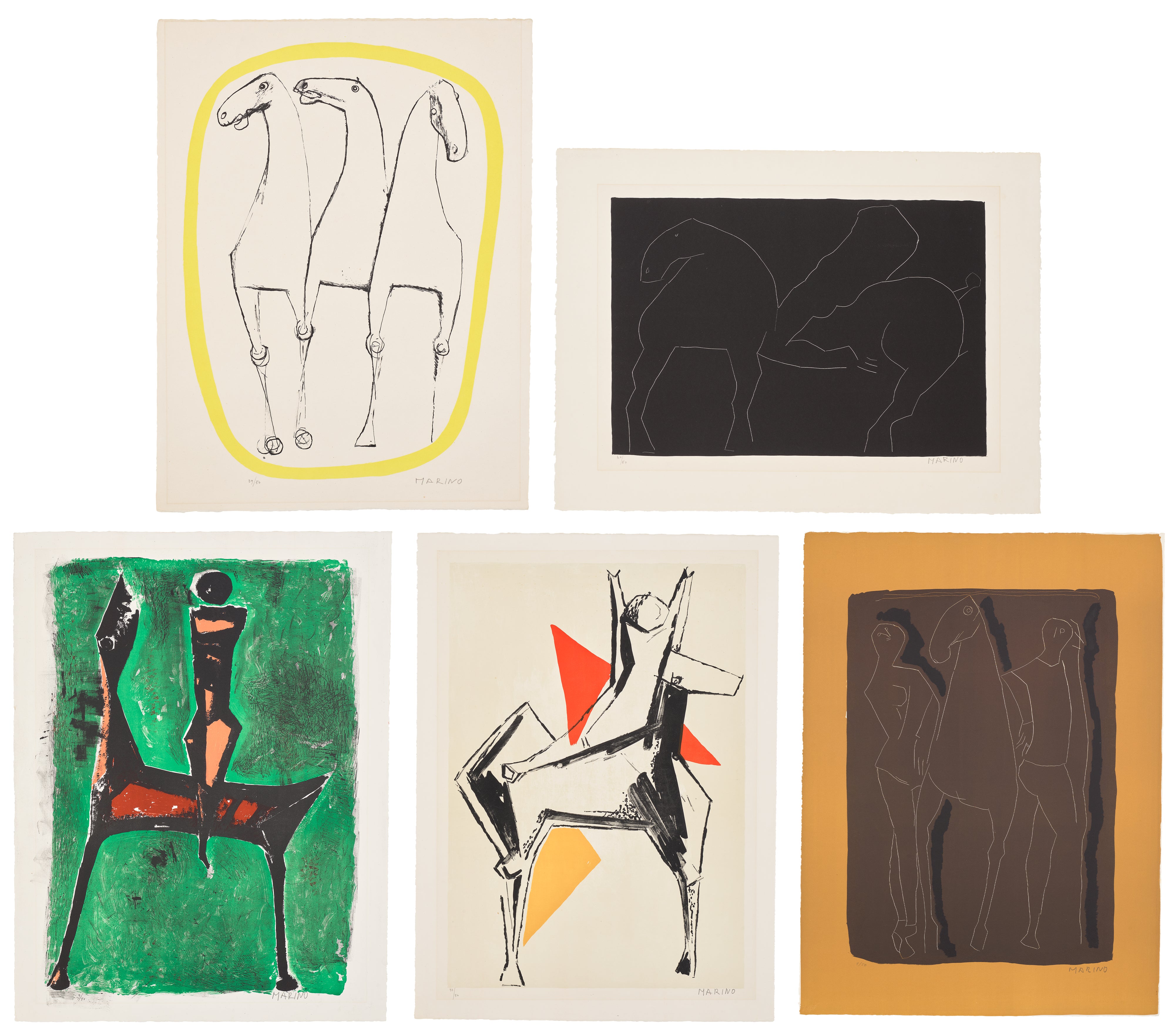 Marino Marini、scomposizione、希少画集画 Marino Marini: Works for Sale, Upcoming Auctions & Past Results