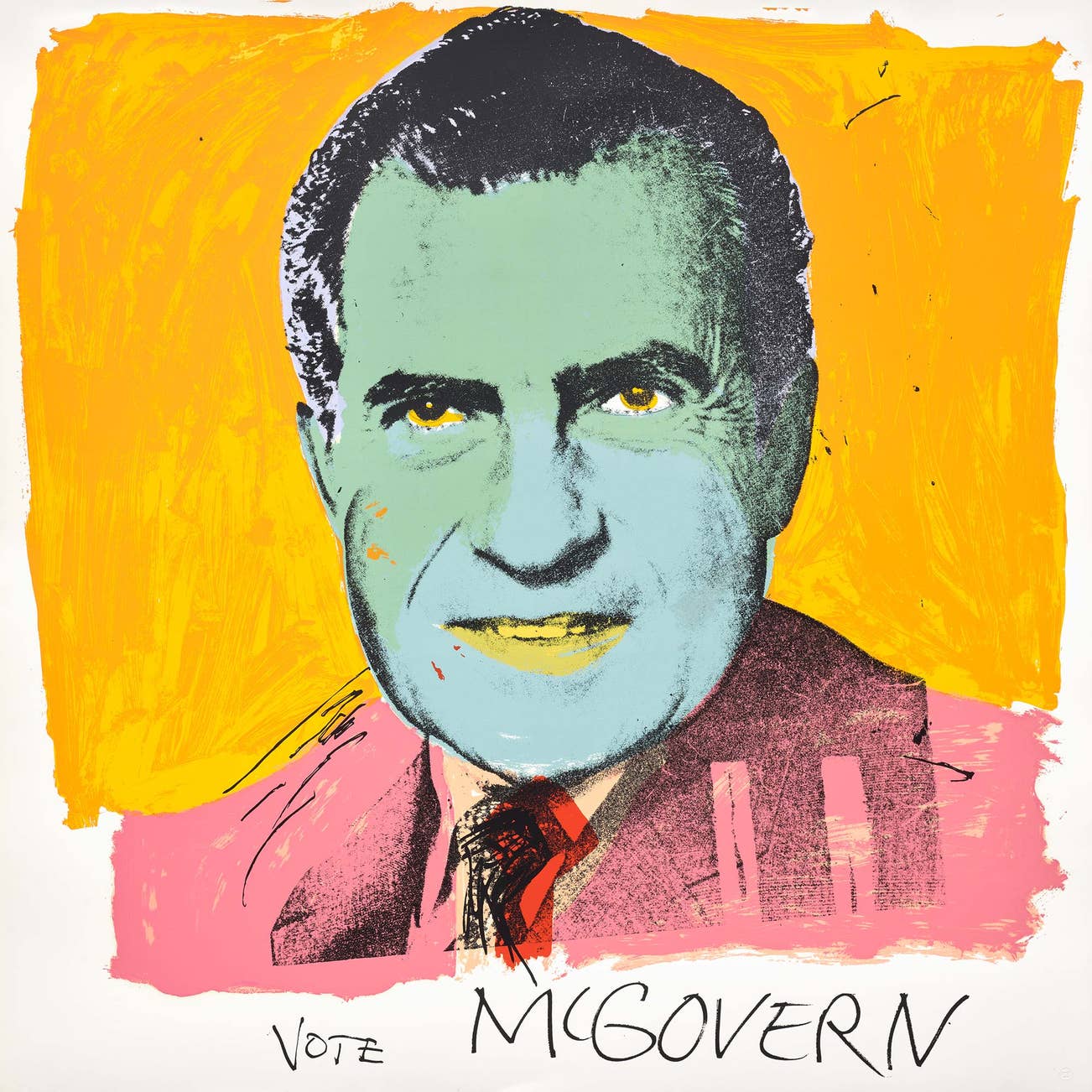 <p><strong>ANDY WARHOL</strong> <em>Vote McGovern, </em>£12,000–18,000</p>