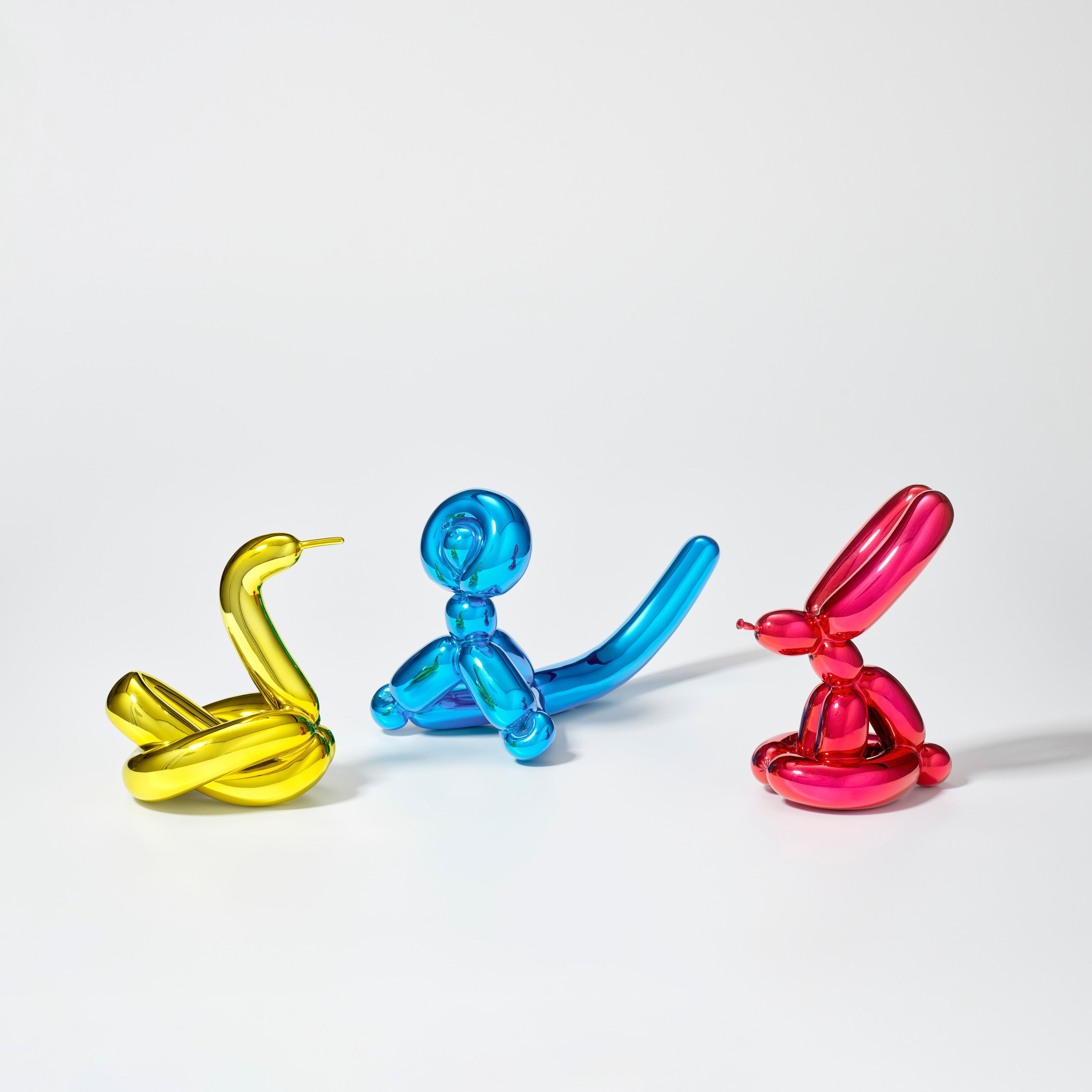 Balloon Swan (Yellow); Balloon Monkey (Blue); and Balloon Rabbit (Red)