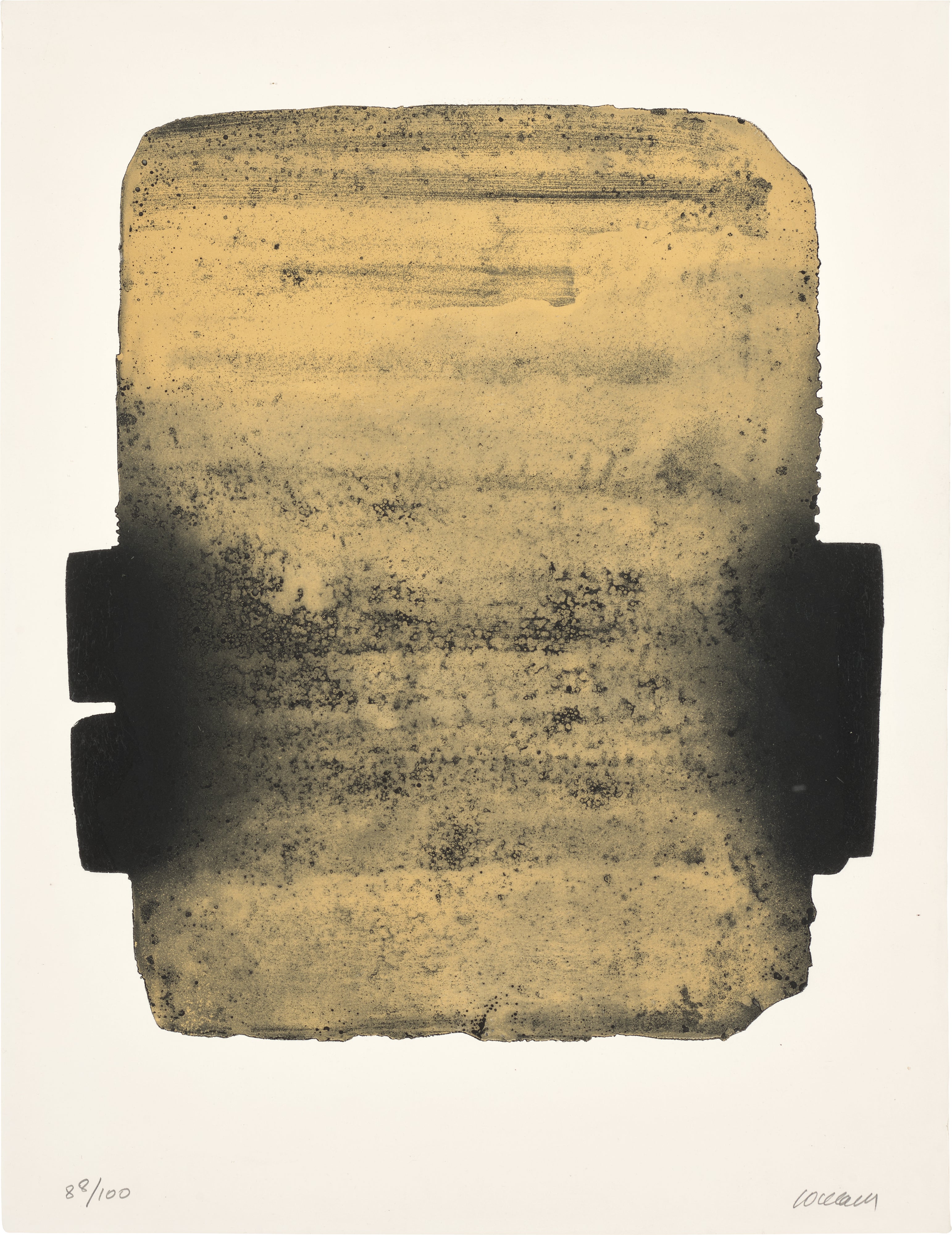 Soulages 1993年 サイン入り 額装アート Pierre Soulages: Works for