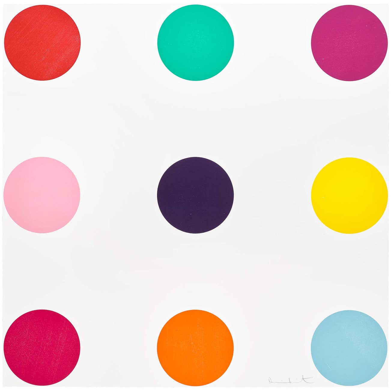 <p><strong>DAMIEN HIRST</strong> <em>Tryptophan, </em>from<em> 12 Woodcut Spots,</em> £10,000–15,000</p>