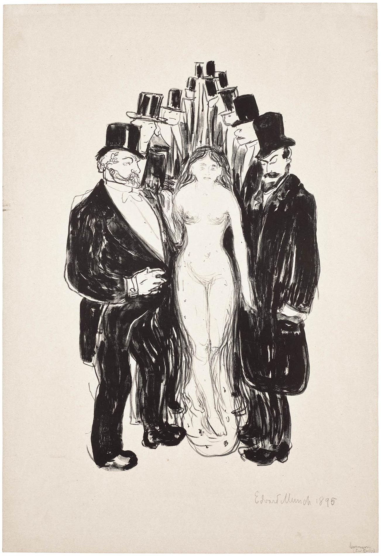 <p><strong>EDVARD MUNCH</strong> <em>Smuget (Die Gasse, The Alley),</em> &pound;15,000&ndash;20,000</p>
