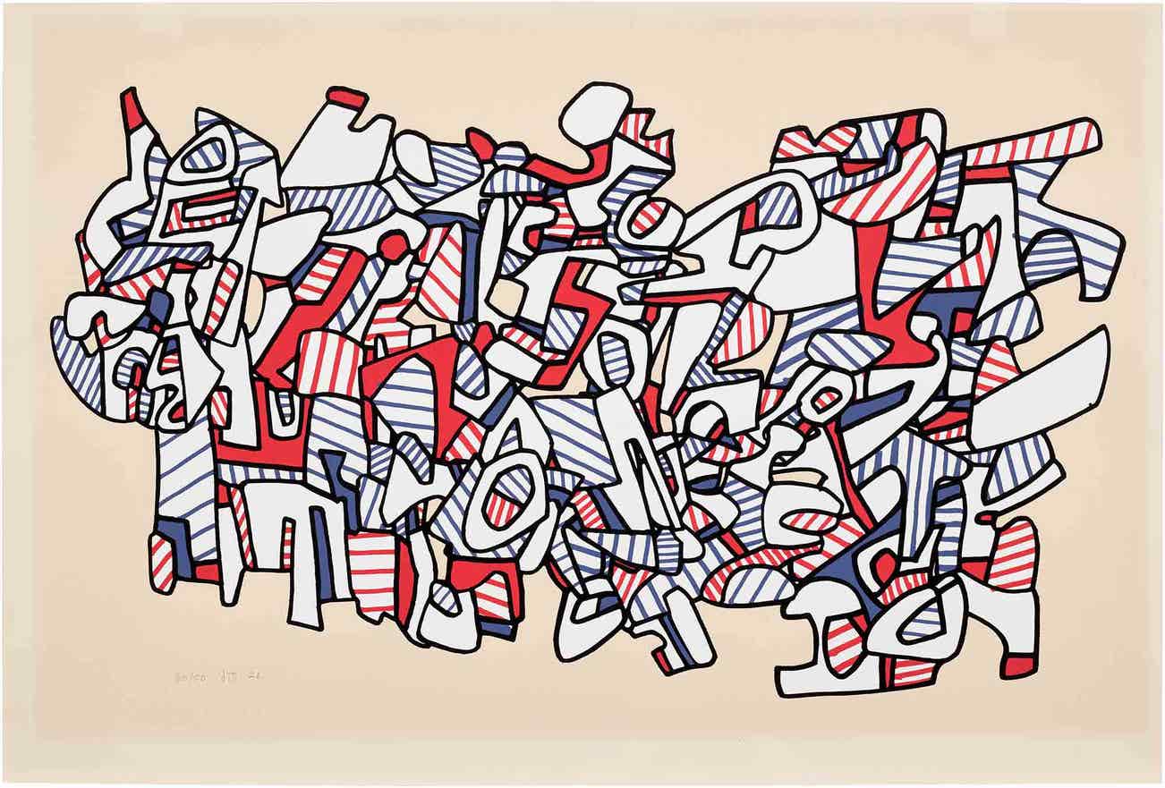 <p><strong>JEAN DUBUFFET</strong> <em>Masse aux pédales (Mass on the Pedals),</em> £3,000–5,000</p>