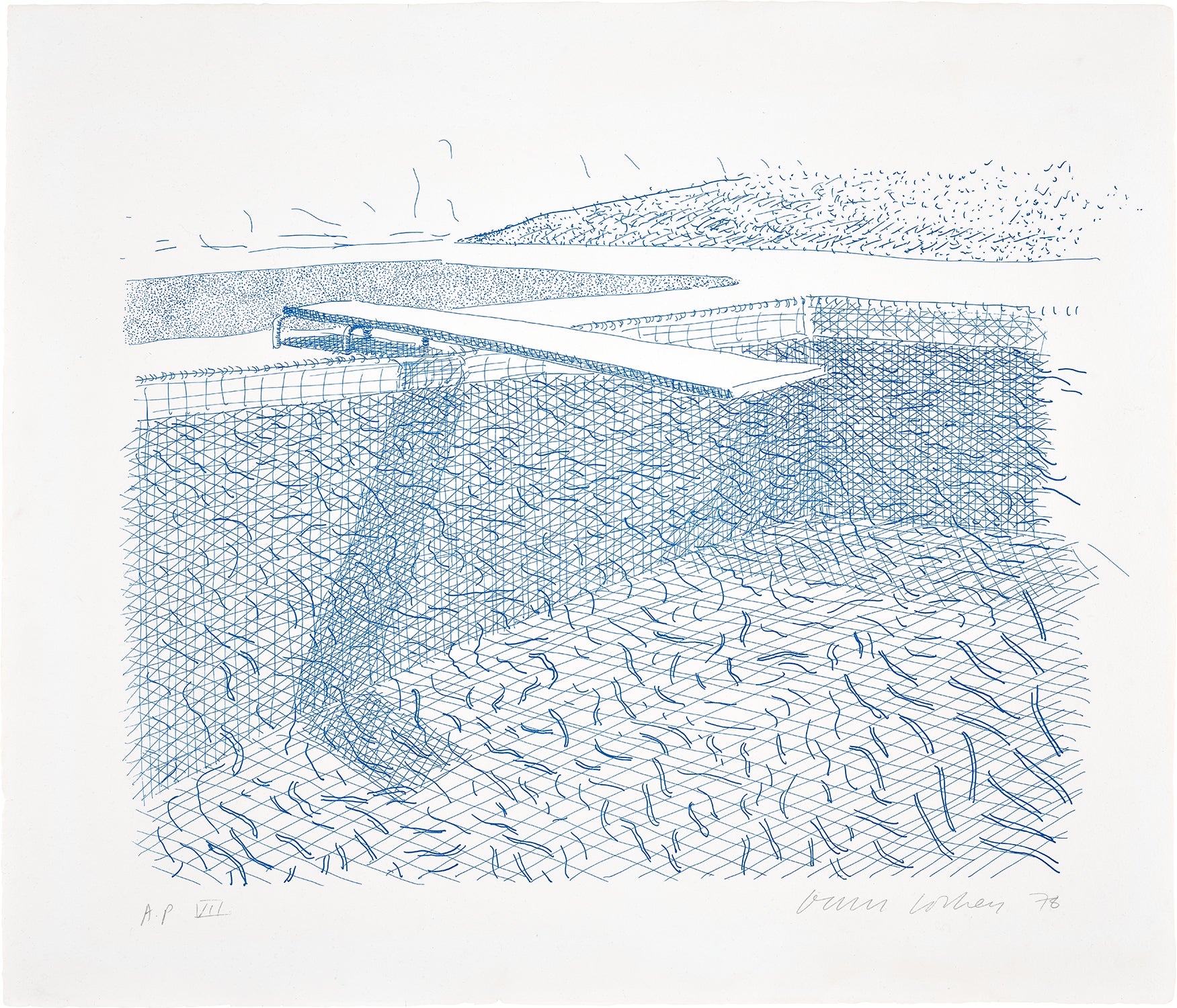 Lithographic Water Made of Lines (T.G. 253, M.C.A.T. 210)