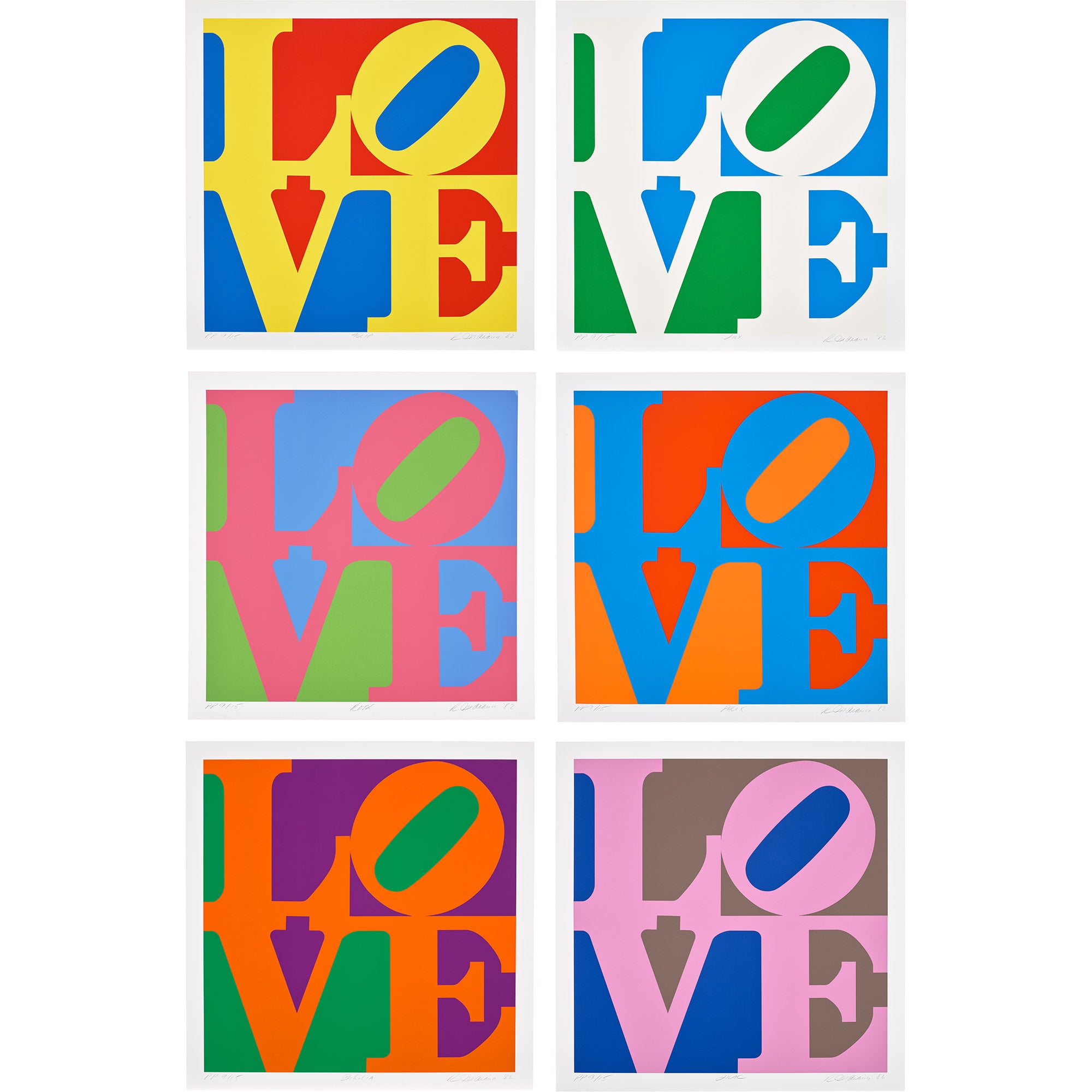 <p><strong>ROBERT INDIANA</strong> <em>A Garden of Love,</em> £30,000–50,000</p>