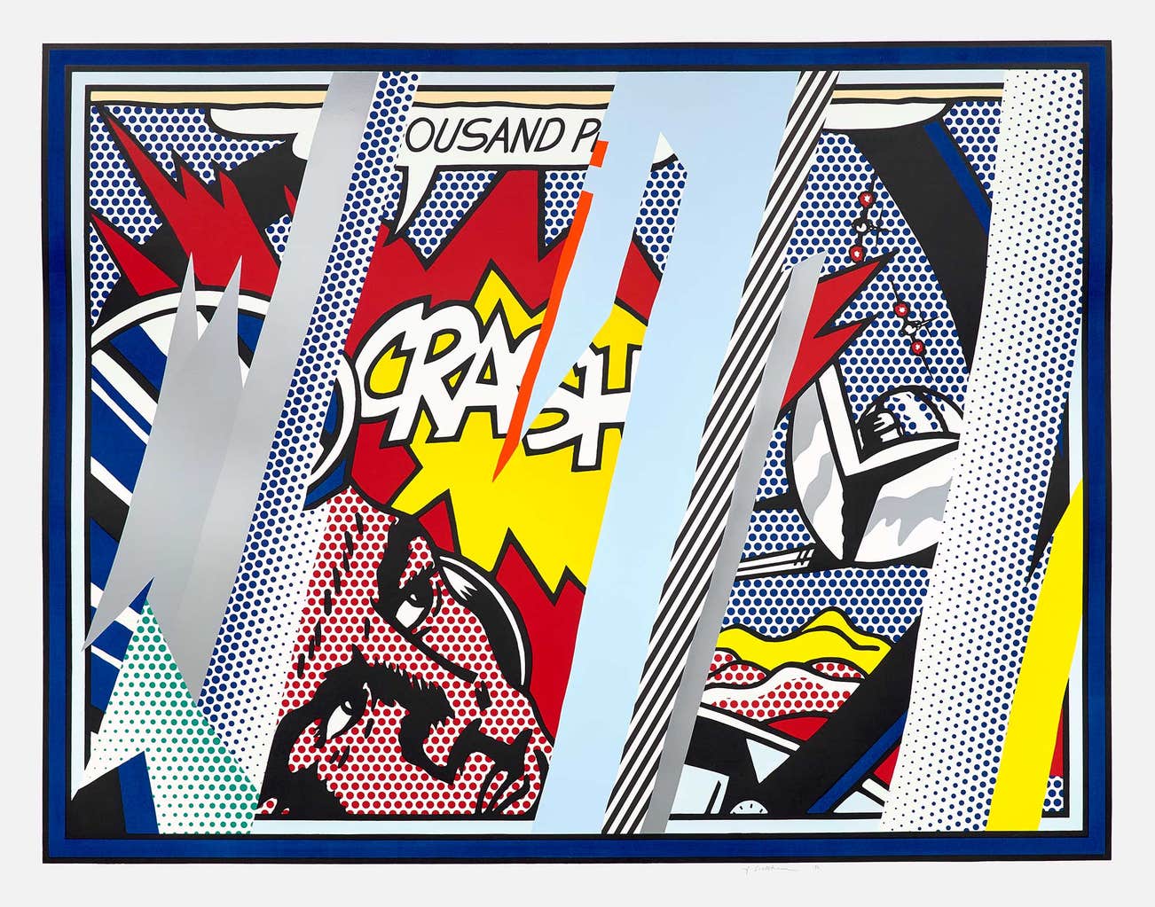 <p><strong>ROY LICHTENSTEIN</strong> <em>Reflections on Crash,</em> from <em>Reflections Series,</em> £100,000–150,000</p>