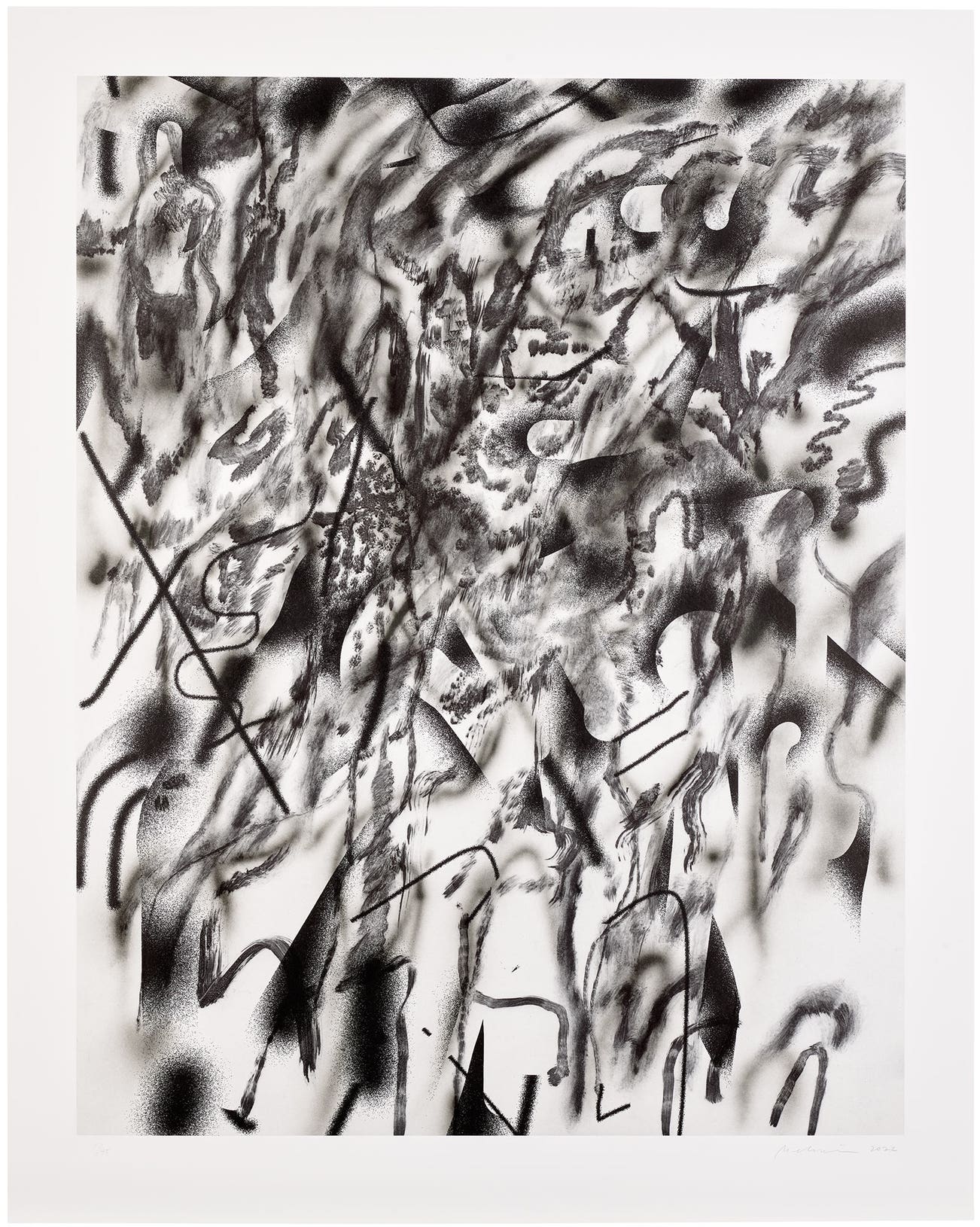 <p><strong>JULIE MEHRETU</strong> <em>Corner of Lake and Minnehaha (Smoke),</em> &pound;12,000&ndash;18,000</p>
