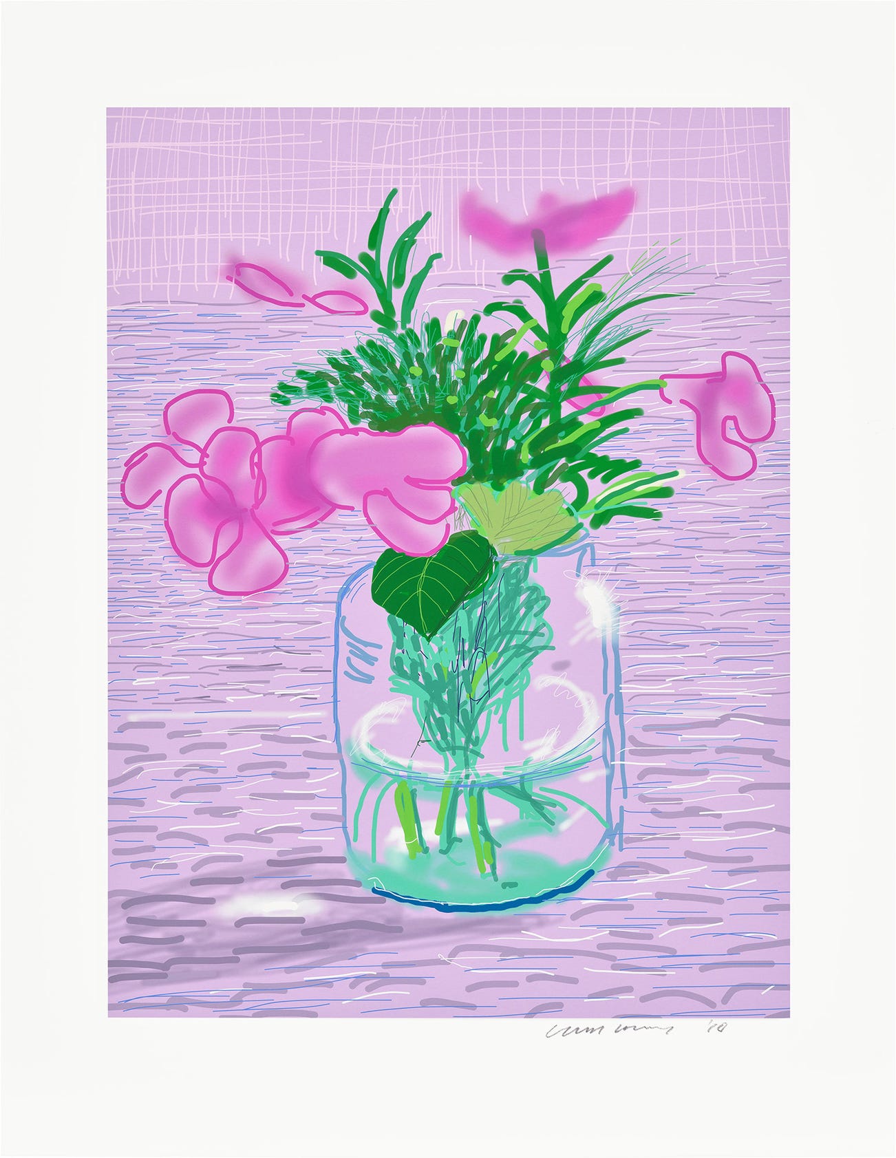 <p><strong>DAVID HOCKNEY</strong> <em>No. 329, 8th August 2010,</em> from <em>A Bigger Book: Art Edition A,&nbsp;</em>&pound;15,000&ndash;20,000</p>
