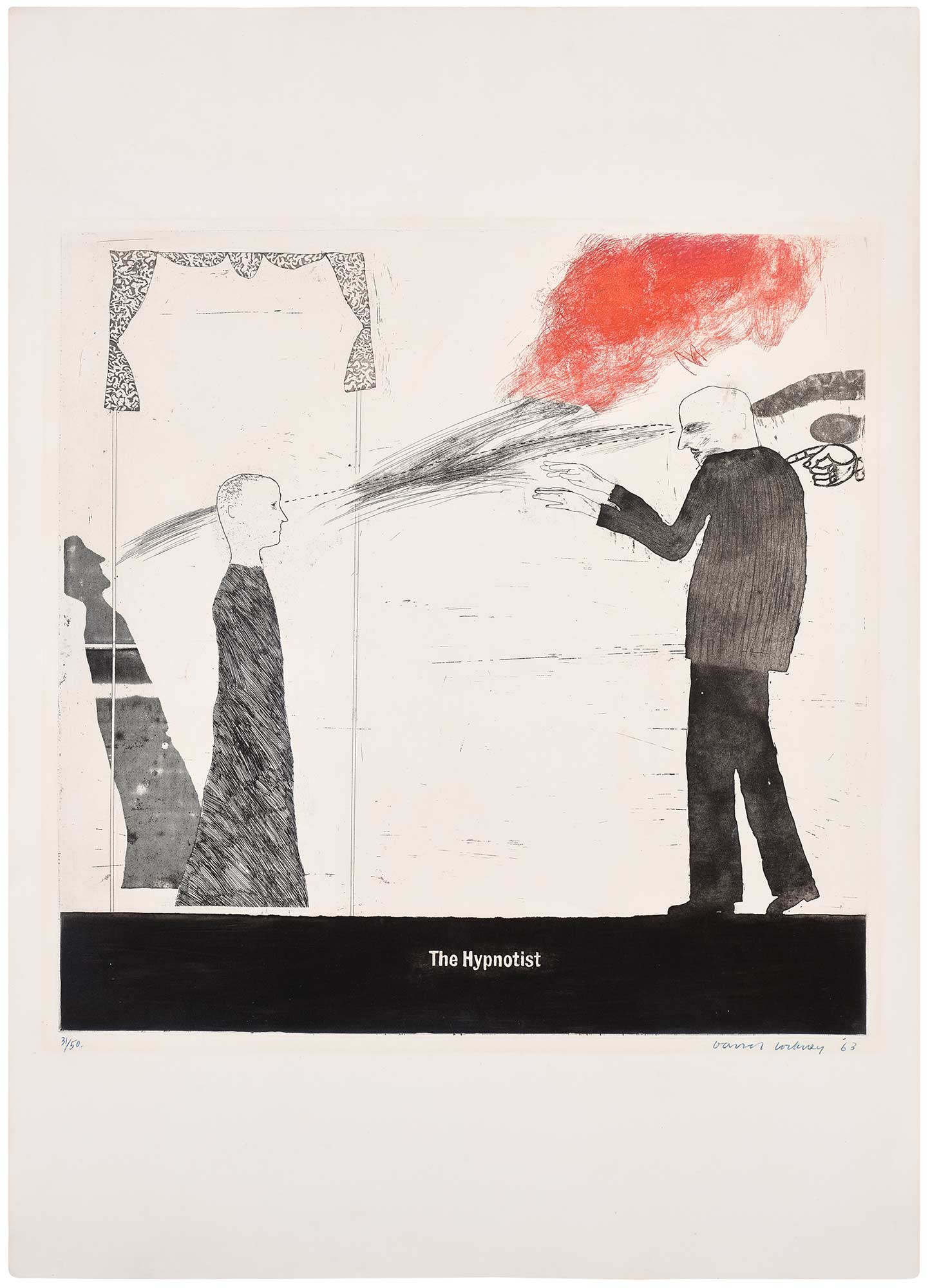 <p><strong>DAVID HOCKNEY</strong> <em>The Hypnotist,</em> £7,000–9,000</p>