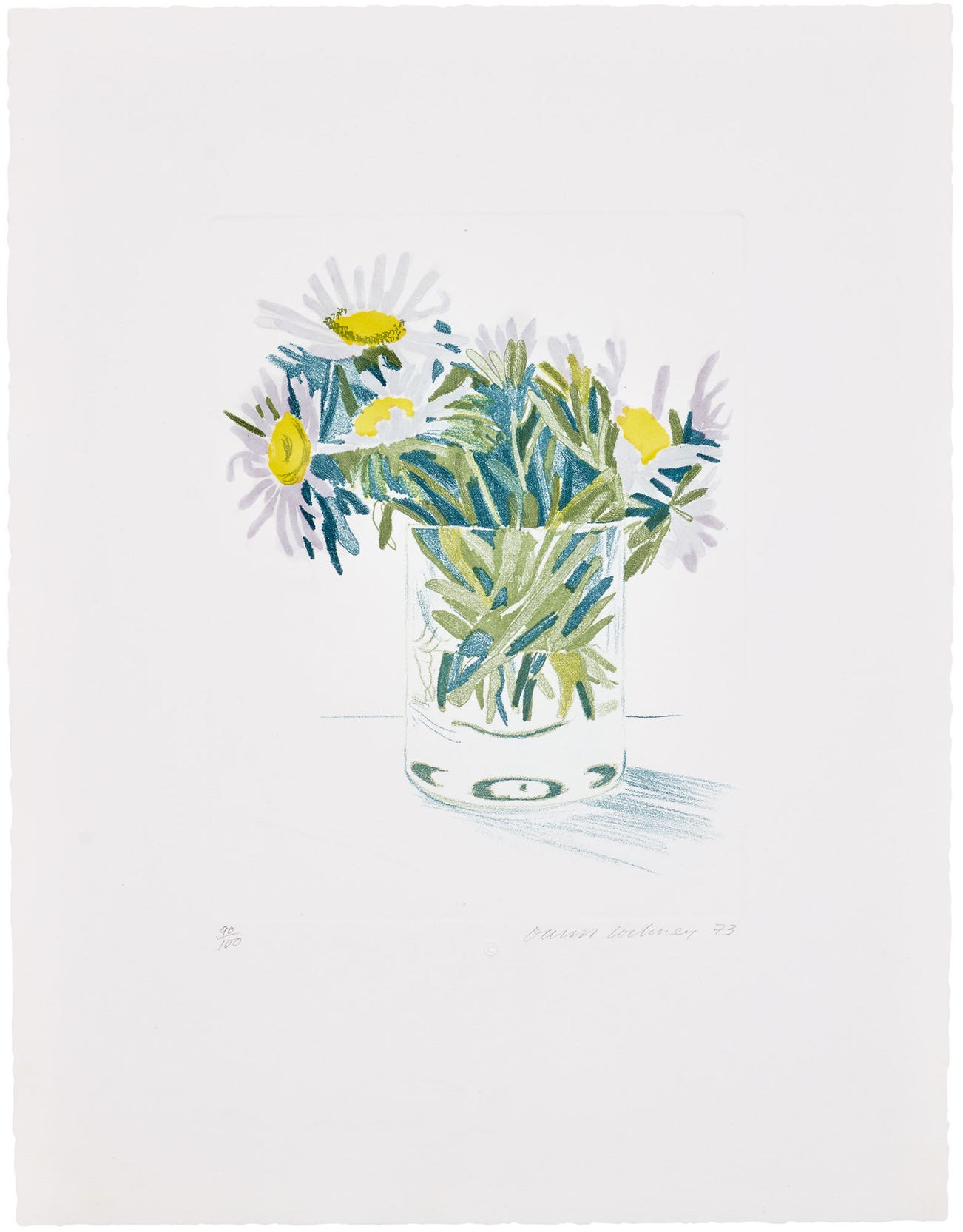 <p><strong>DAVID HOCKNEY</strong> <em>Marguerites,</em> £12,000–18,000</p>