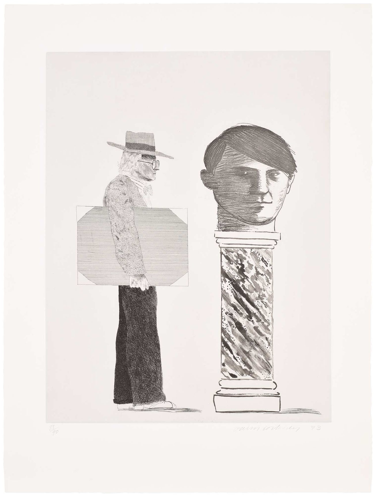 <p><strong>DAVID HOCKNEY</strong> <em>The Student, from Homage to Picasso</em>, &pound;10,000&ndash;15,000</p>
