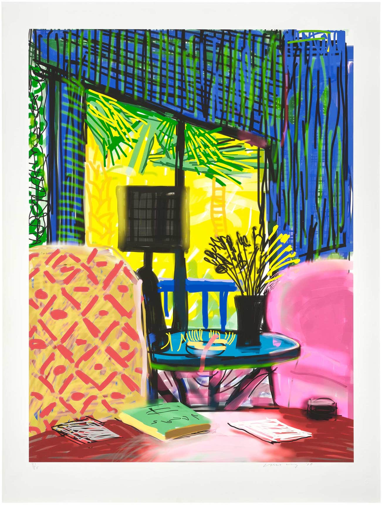 <p><strong>DAVID HOCKNEY</strong> Montcalm Interior, £40,000–60,000</p>
