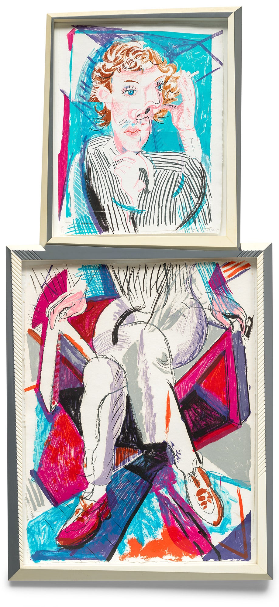 <p><strong>DAVID HOCKNEY</strong> An Image of Gregory, from Moving Focus, &pound;50,000&ndash;70,000</p>
