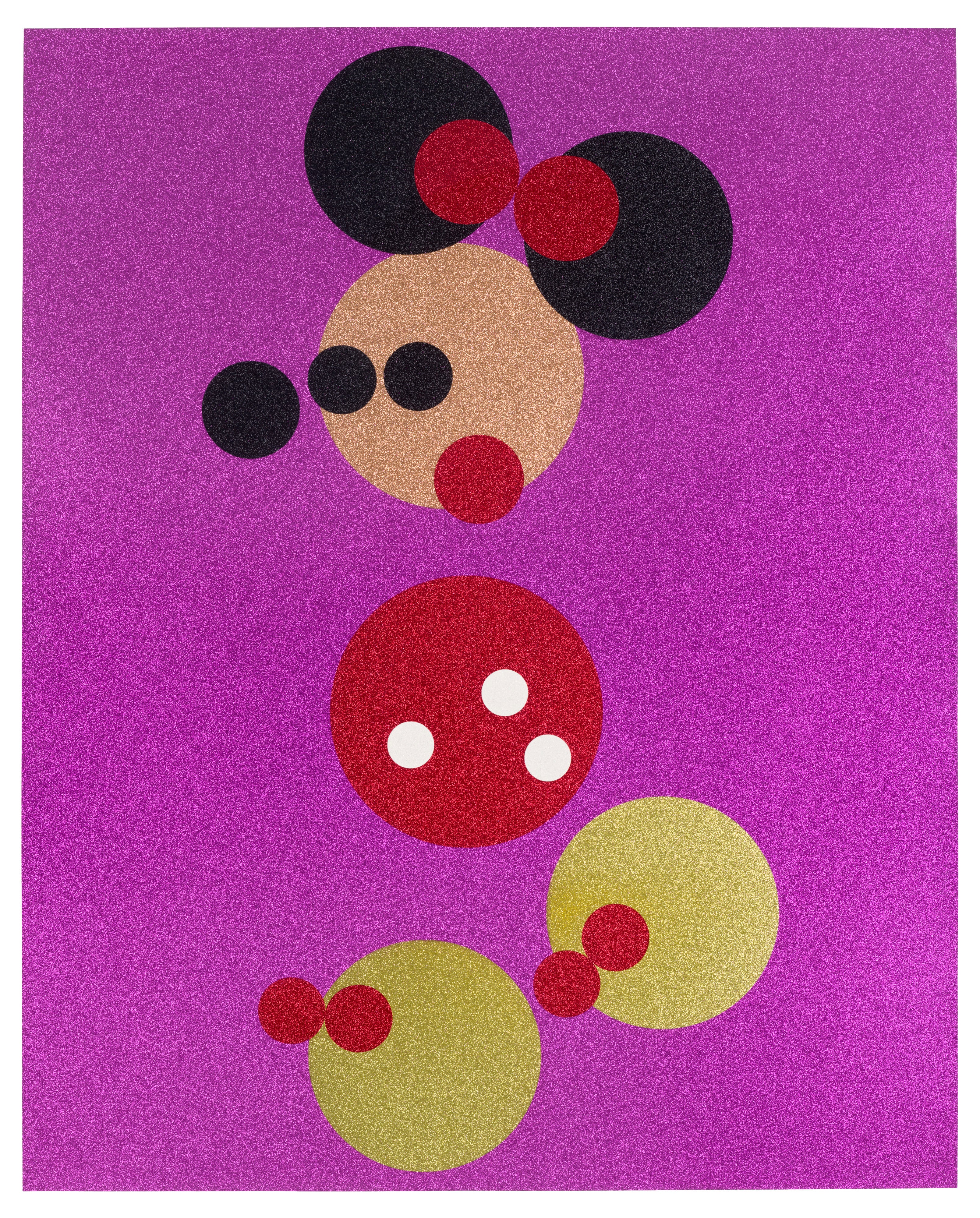 Minnie (Pink Glitter) (Large)