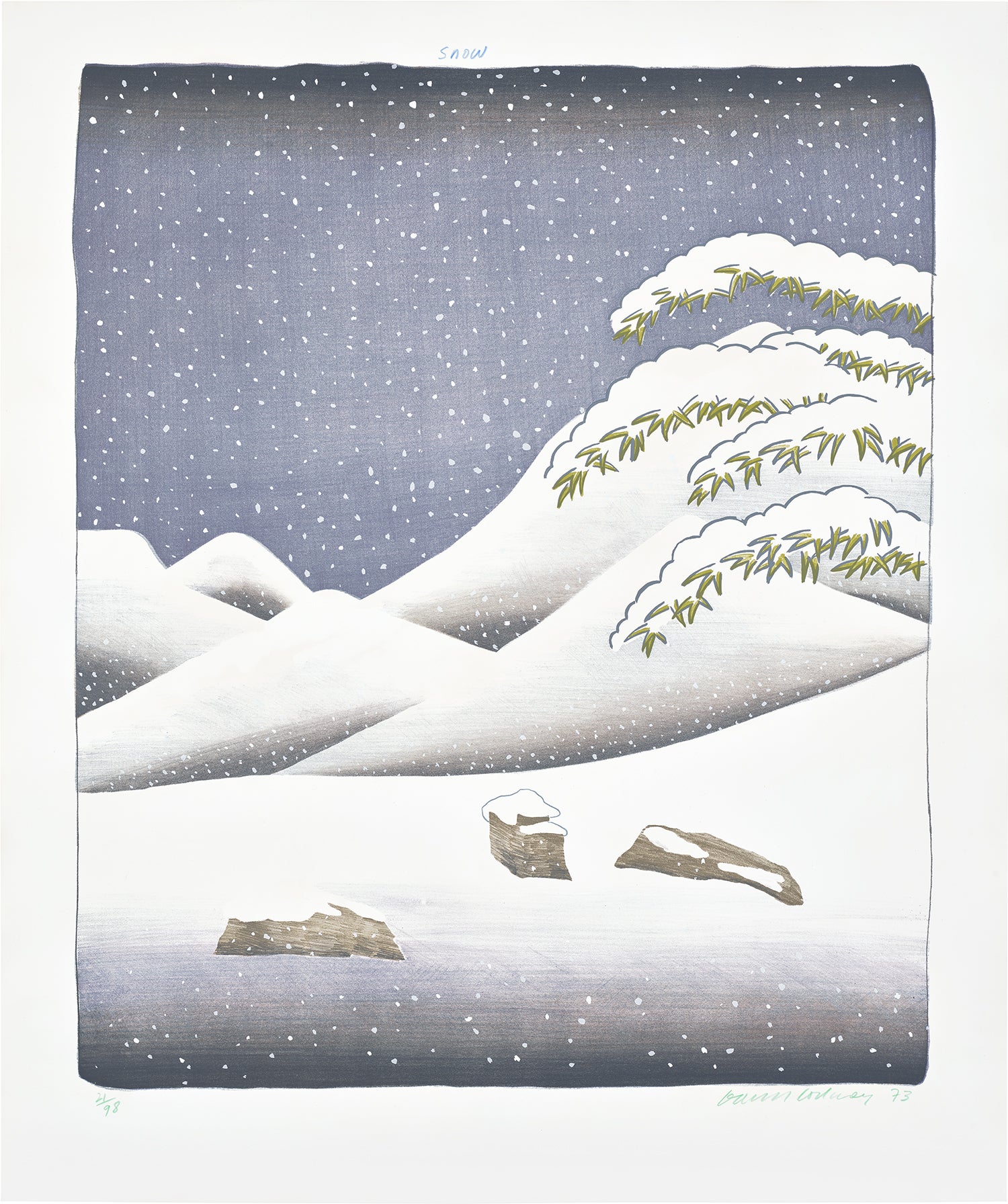 Snow, from Weather Series (G. 445, S.A.C. 140, M.C.A.T. 131)