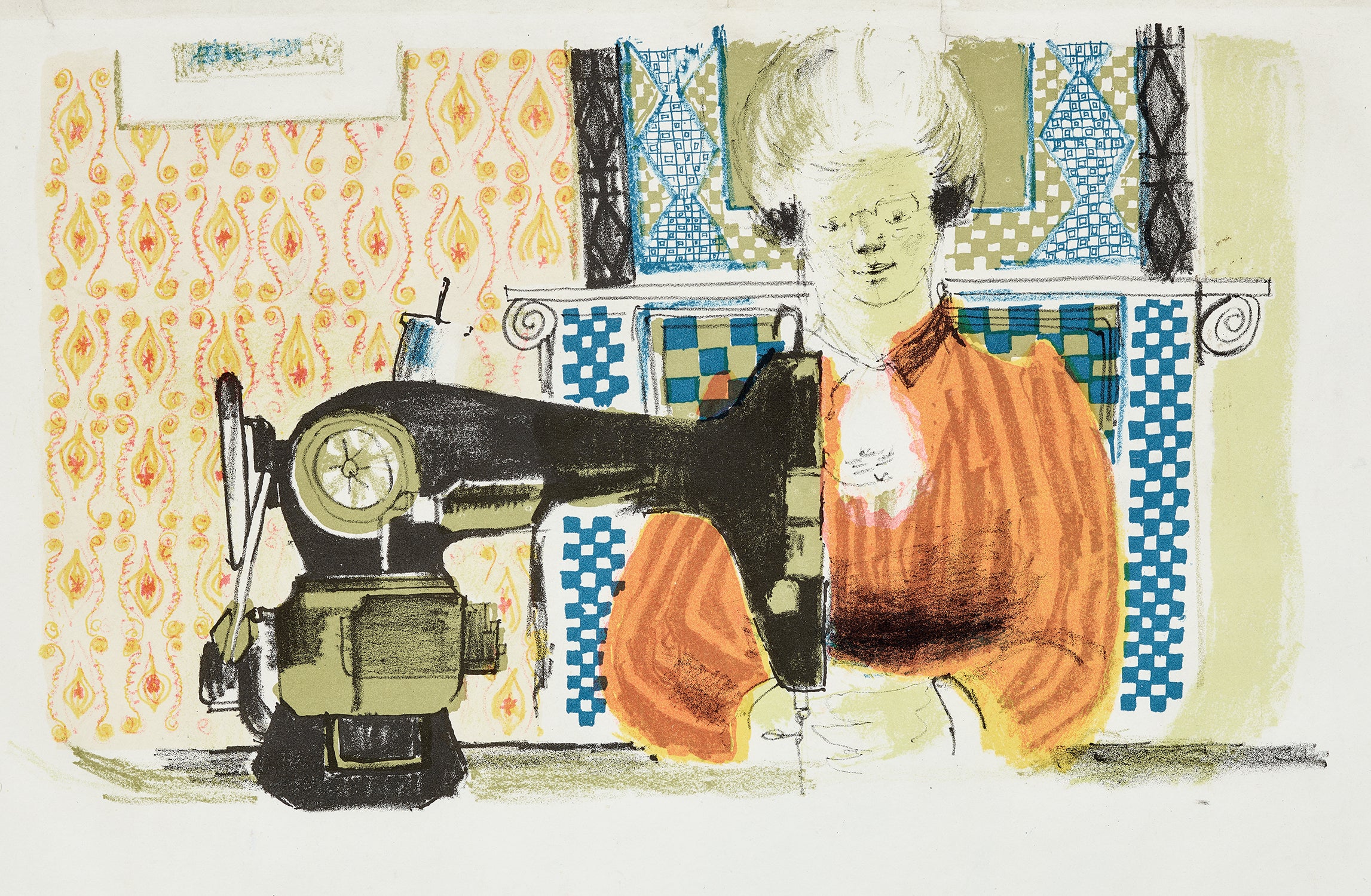Woman with a Sewing Machine (S.A.C. 2, M.C.A.T. 2)