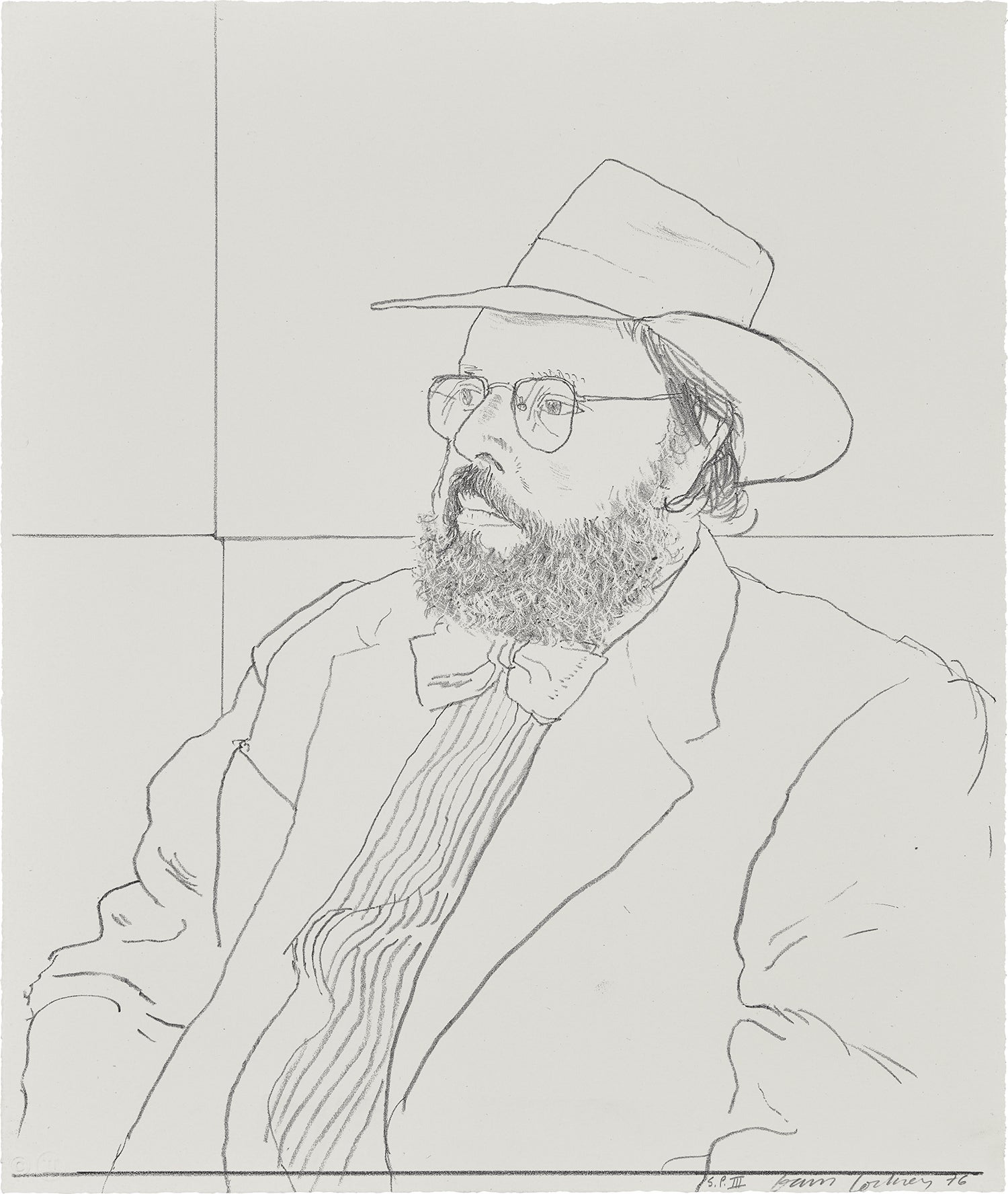 Henry Geldzahler with Hat, from Friends (G. 711, S.A.C. 181)