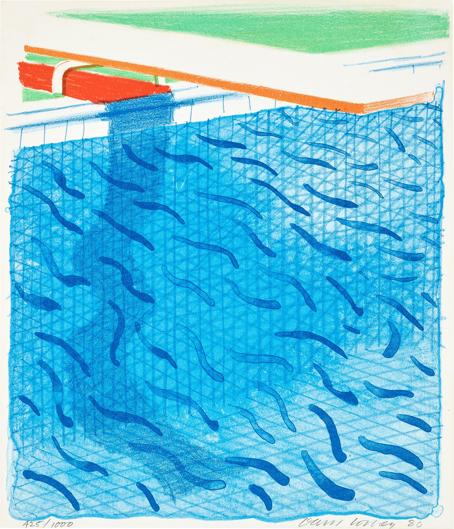 Pool Made with Paper and Blue Ink for Book, from Paper Pools (T.G. 269, M.C.A.T. 234)